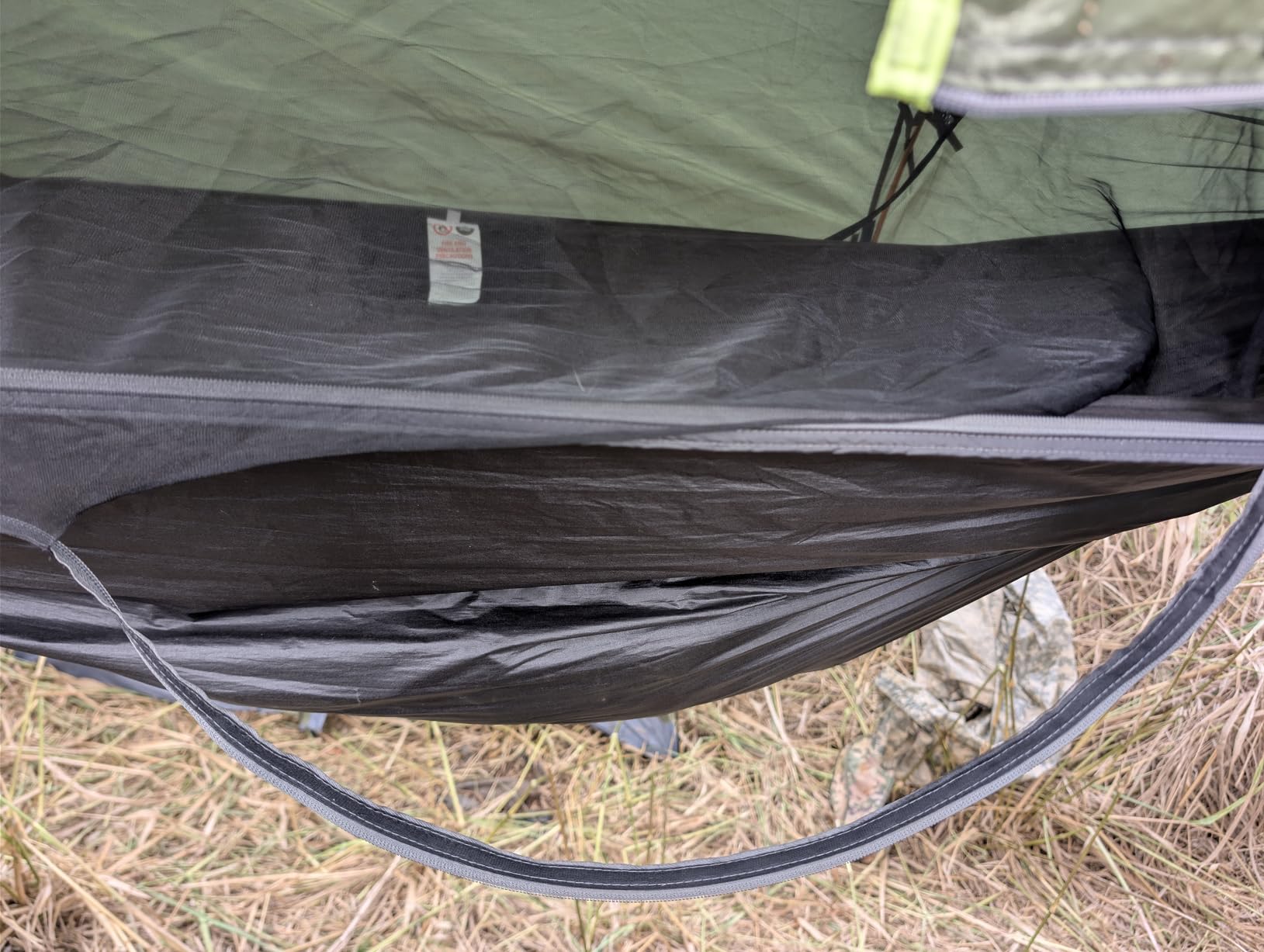 Camping Hammock Tent with Mosquito Net & RainFly, 3 in 1 Waterproof Lightweight Portable Sleeping Hammock Bug, Travel Outdoor Gear with Tree Strap Swing, for Hiking Patio Expedition customer photo 2