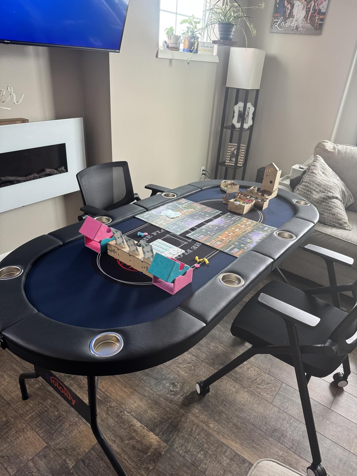 Rioloiuy Poker Table Foldable, 71