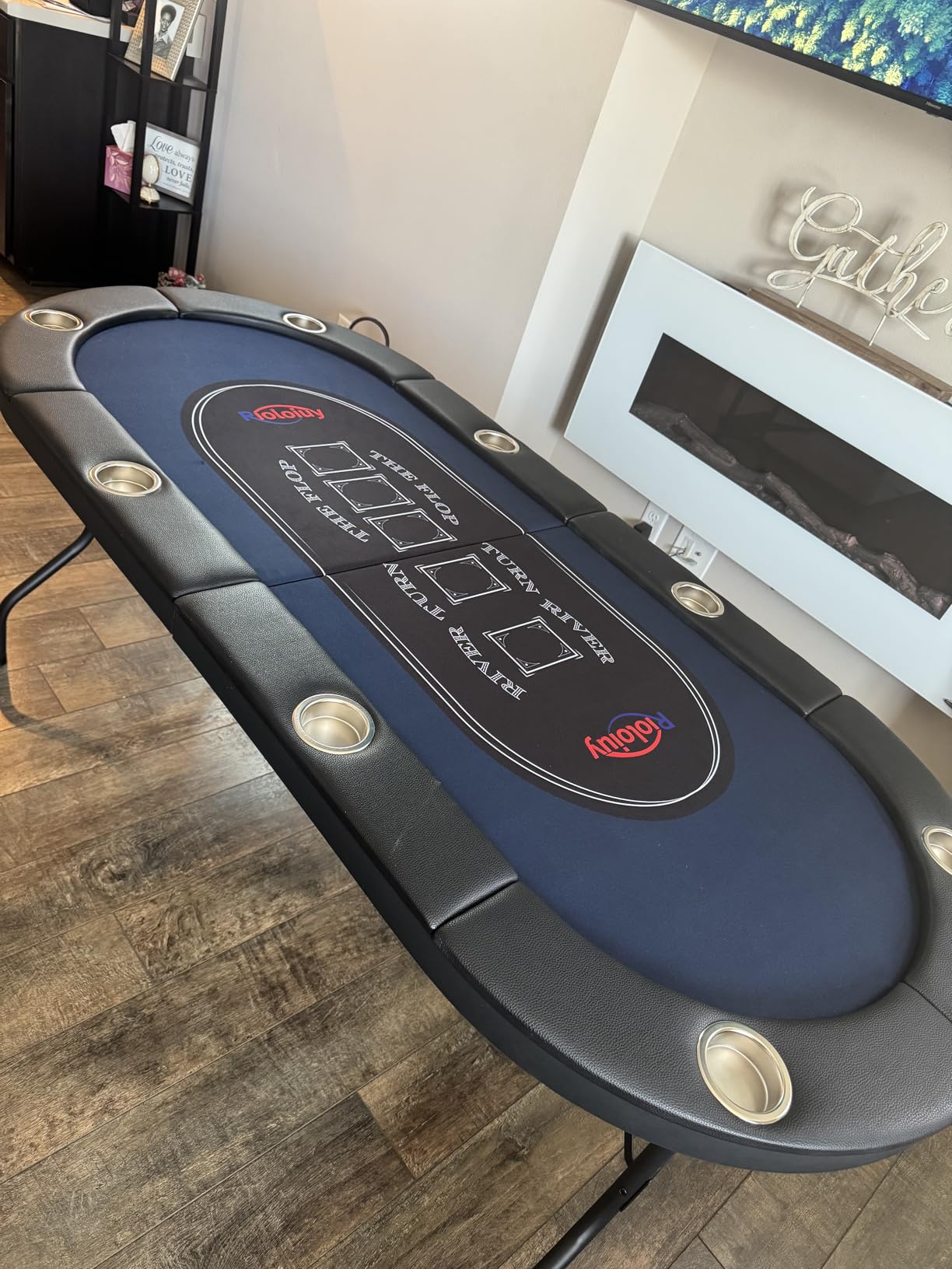 Rioloiuy Poker Table Foldable, 71