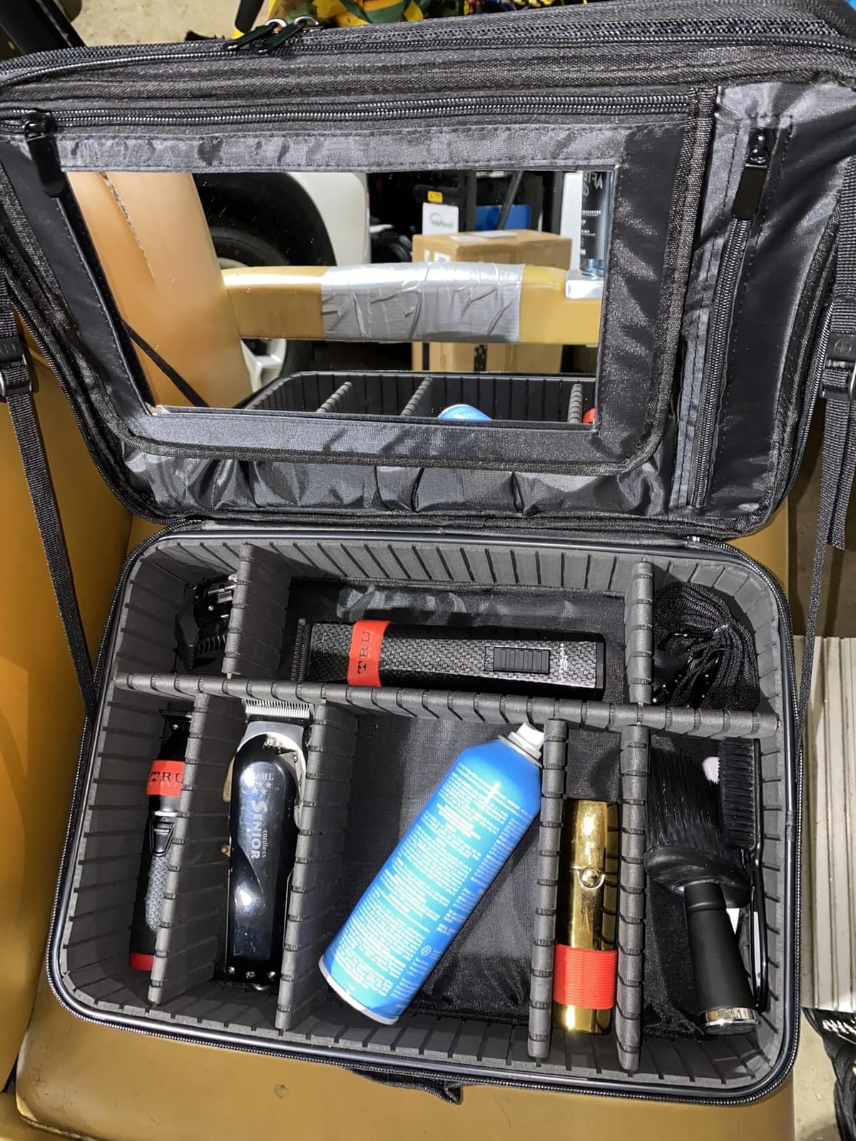 Stylecraft On-The-Go Barber Carry Travel Case with Zipper & Multi-Pockets | Professional Hair Clipper, Trimmer, Shaver Storage Case, Nylon customer photo 2