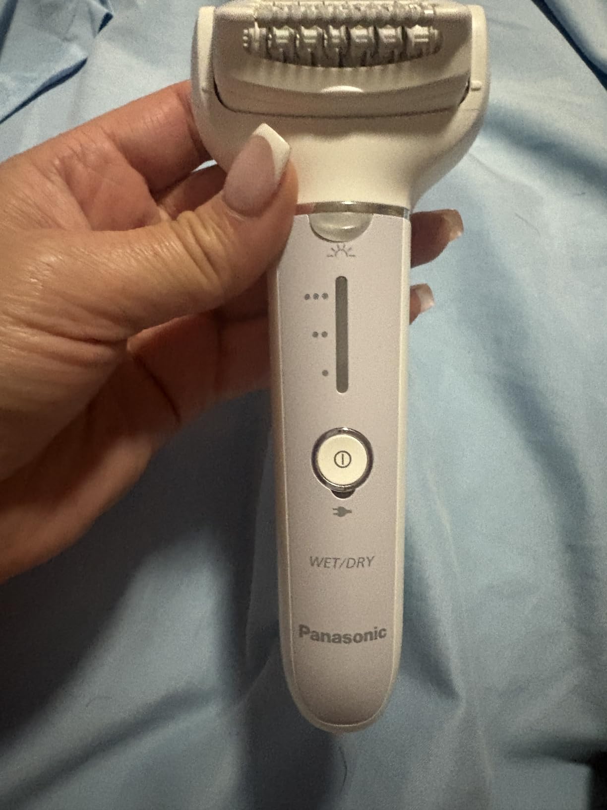 Panasonic Epilator with Gentle Cap, Electric Hair Removal Tool for Home, 3 Speed Settings, Wet Dry, Washable - ES-EY30 customer photo 2