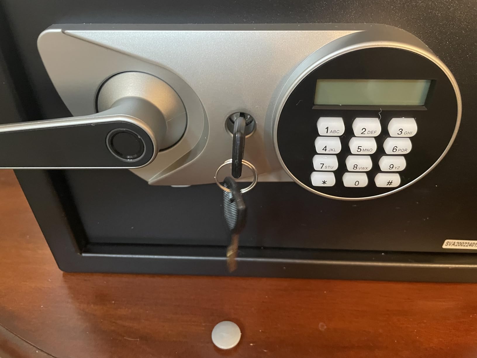 BlackSmith Home Biometric Safe 1.2 Cub - Fingerprint Recognition Box With Keys, Keypad Lock, LCD Display, Dual Alarm System - Wall Mount Cabinet for Jewelry and Valuables, Black customer photo 2