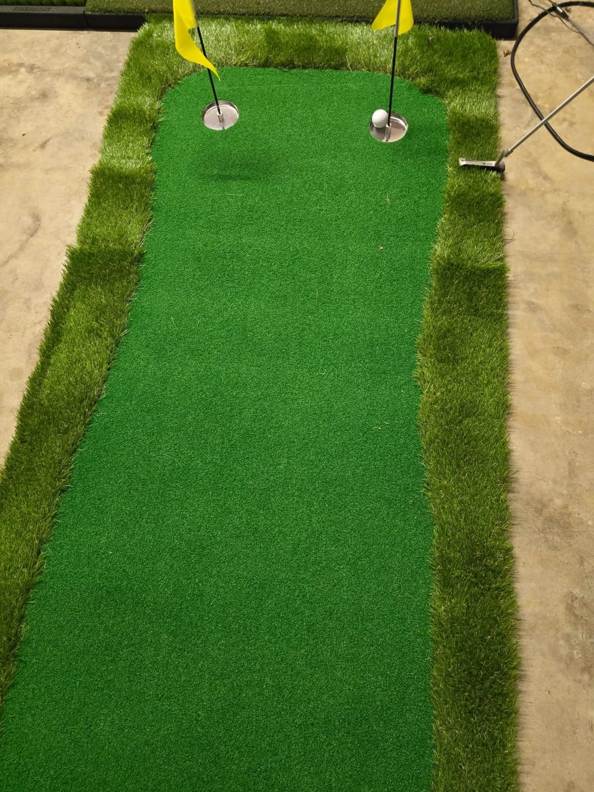 Golf Putting Green Indoor with 3.3 x 10 Ft Large Fairway & Rough Turf | Artificial turf for putting green and short game practice at home, office, backyard, or simulator room customer photo 2