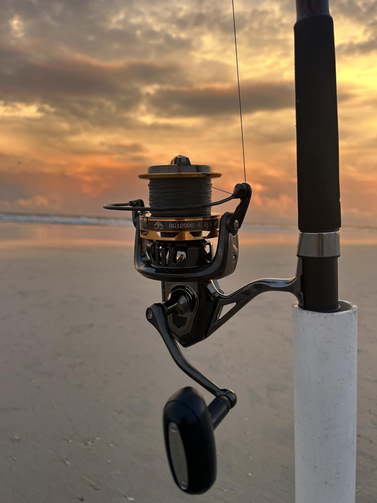 Big Game Surf Spinning Fishing Reel, 44Lbs Max Drag Saltwater Fishing Reels | 8000/10000/12000, Metal Reel Seat, Zinc Alloy Gear for Saltwater Inshore and Offshore Spinning Reels customer photo 1