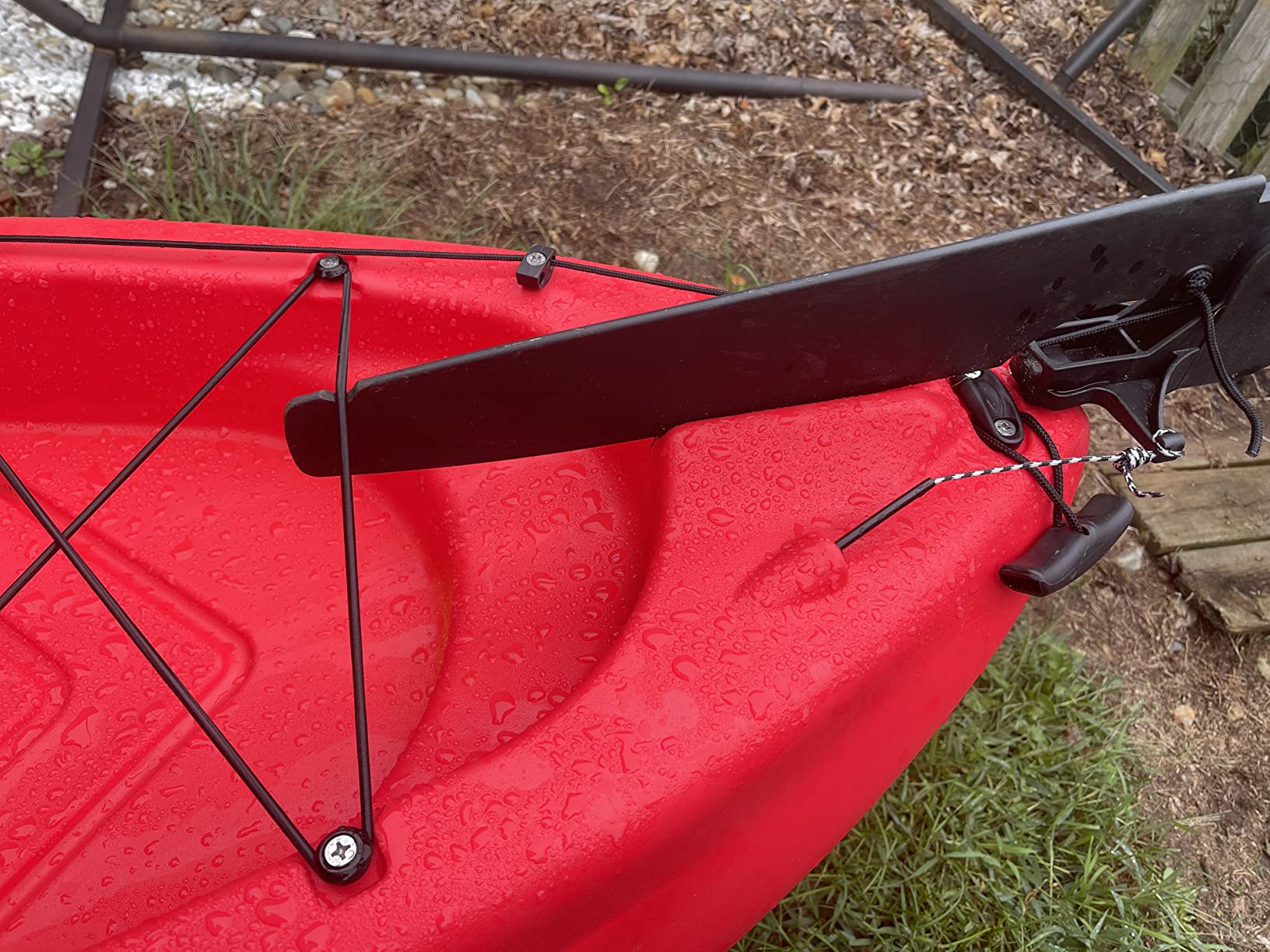 BKC Brooklyn 11.5 Pro Sit-on-Top Single Fishing Kayak, 550 lb | 550 lb capacity, stable pro hull, rudder steering, adjustable seat, dry hatches, rod holders, for lakes and rivers customer photo 2