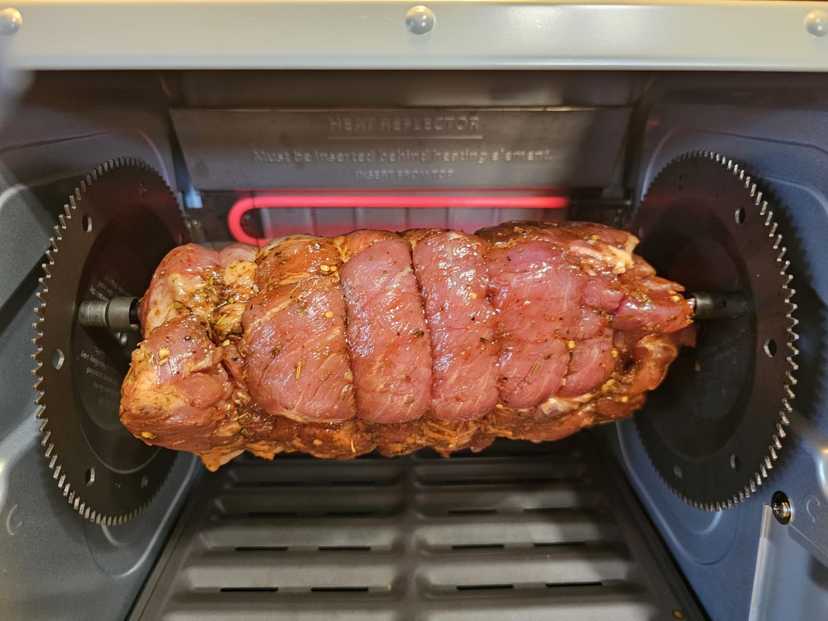 Ronco 6000 Platinum Digital Countertop Rotisserie Oven, 12-lb Capacity | Rotisserie chicken cooks perfectly, 3 functions - rotisserie, sear, no-heat rotation; basket included; auto shutoff customer photo 1