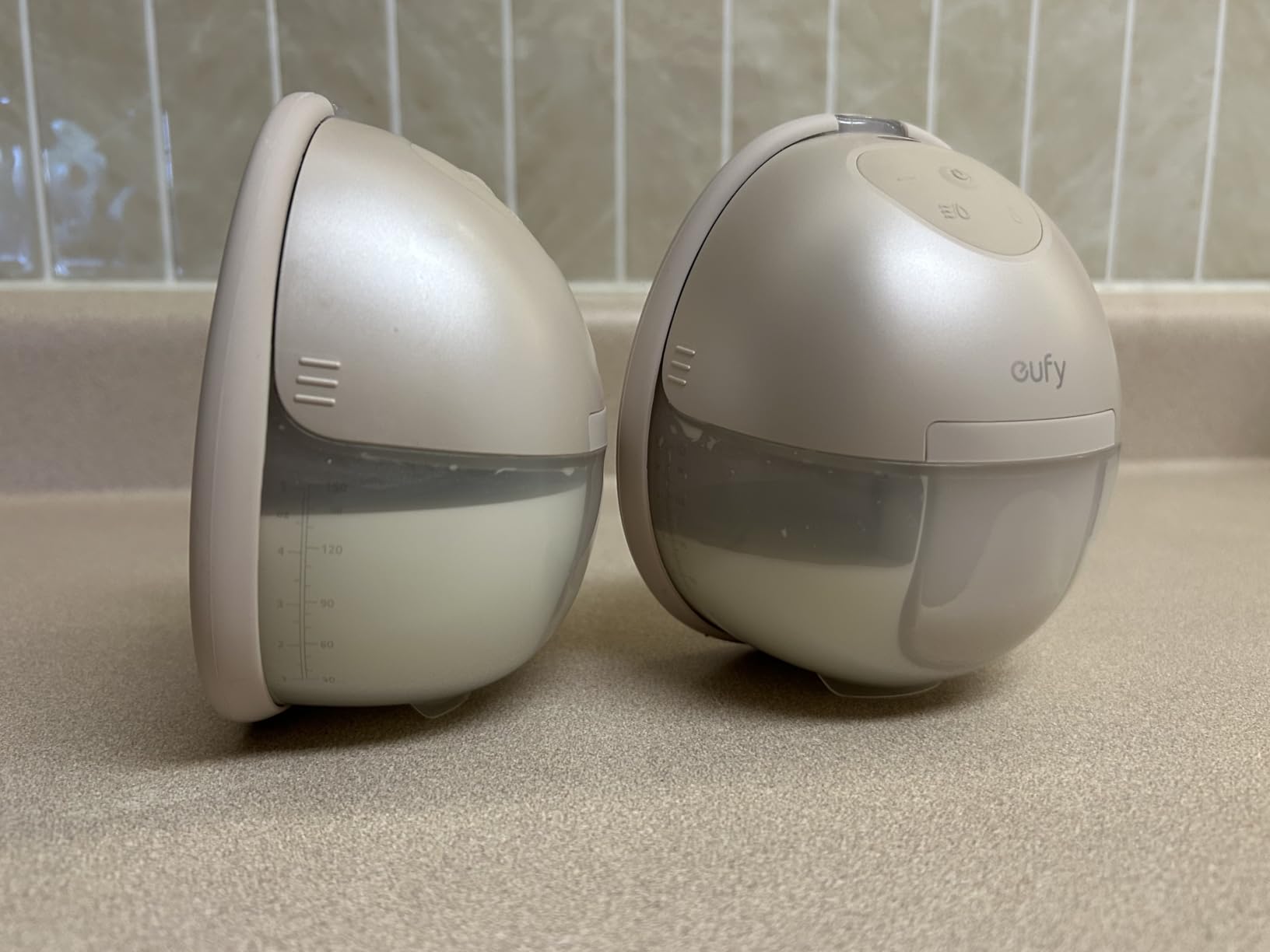 eufy Heated Wearable Breast Pump S1, HeatFlow, Hands-Free | HeatFlow, App DIY Rhythm, Powerful 300mmHg, 30% More Output, 46dB Quiet, BPA-Free customer photo 2