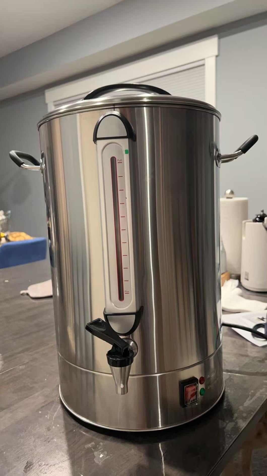 Commercial Coffee Urn 24L 160Cup Stainless Steel Quick Brew Hot Dispenser for Catering, Commercial Grade Large Capacity Coffee Maker For Meeting Rooms, Church, School, for 100+ Guests customer photo 1