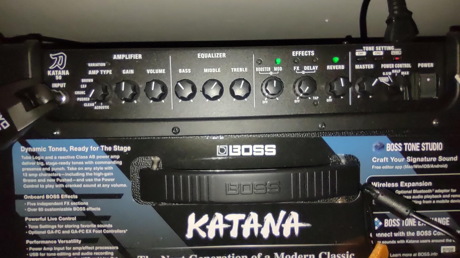 BOSS Katana-50 Gen 3 Guitar Amplifier | Compact 50-Watt Combo Amp | Custom 12-Inch Speaker | Evolved Tube Logic Sound | 12 Amp Characters | Onboard BOSS Effects | Advanced Connectivity & More customer photo 2