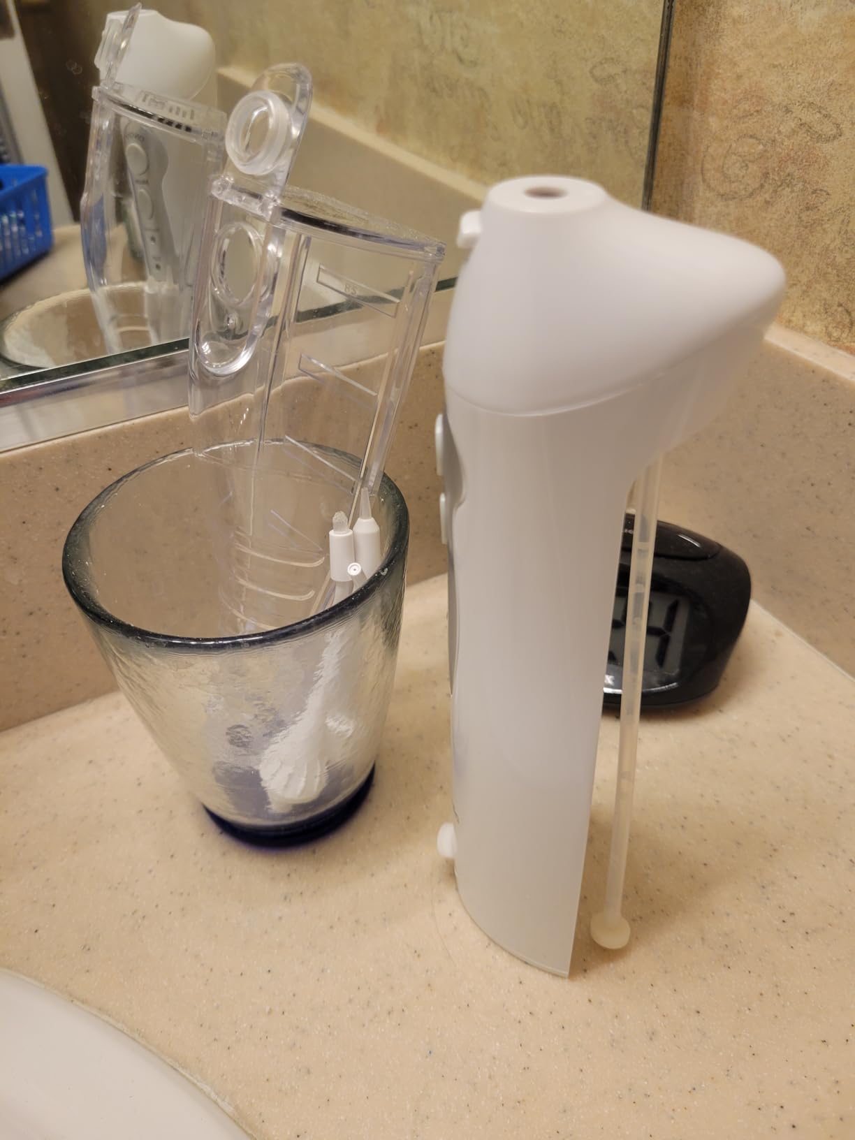 Water Flosser - Cordless Rechargeable Water Flossers for Teeth Cleaning - Waterproof Aqua Flosser, Portable Oral Irrigator for Dental Cleaning with 5 Jet Tips - Braces Home Travel customer photo 1