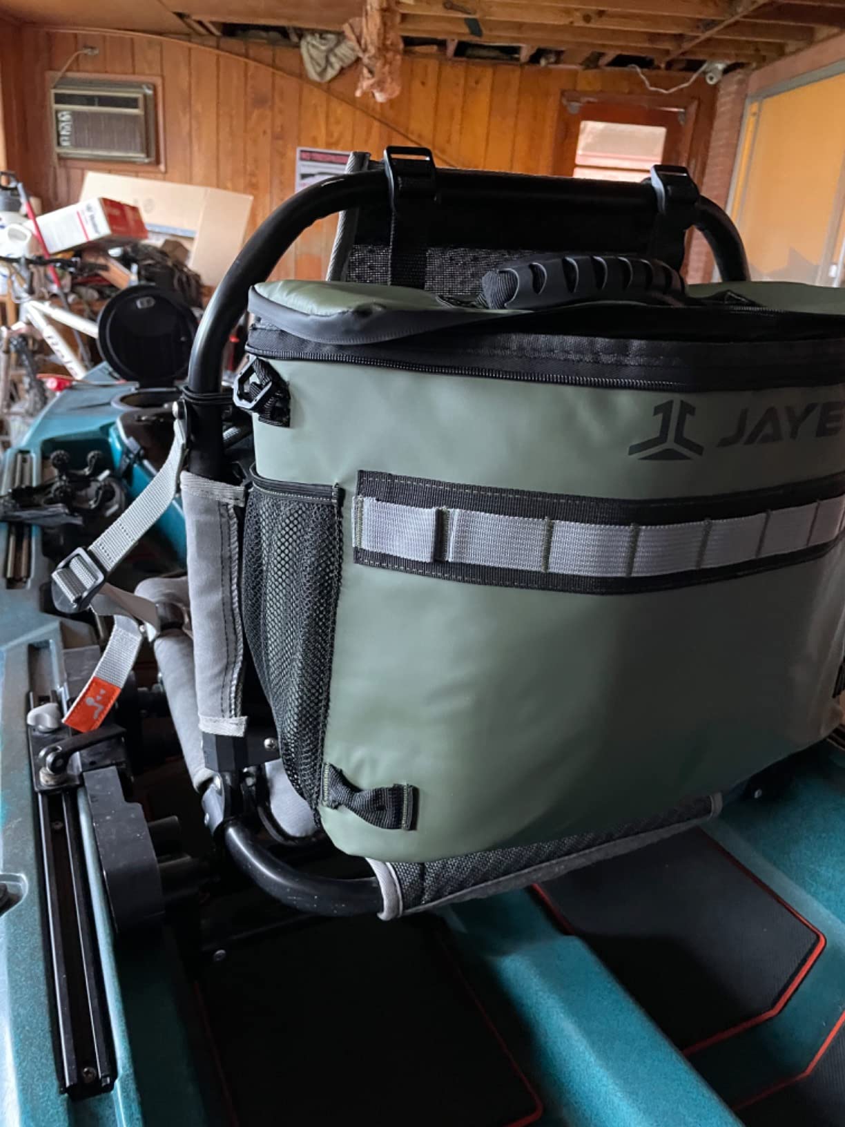 Kayak Cooler Behind Seat - Waterproof Cooler Bag Compatible with Lawn-Chair Seat Kayak, Kayak Accessories Camping Cooler, Portable Ice Chest for Fishing, Beach, Travel, Picnic, Cooler Leak-Proof customer photo 1