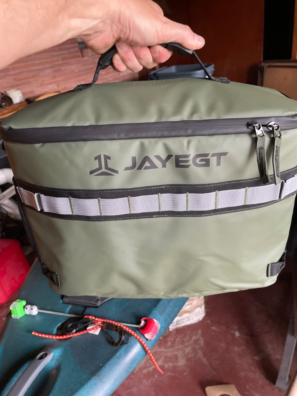 Kayak Cooler Behind Seat - Waterproof Cooler Bag Compatible with Lawn-Chair Seat Kayak, Kayak Accessories Camping Cooler, Portable Ice Chest for Fishing, Beach, Travel, Picnic, Cooler Leak-Proof customer photo 2
