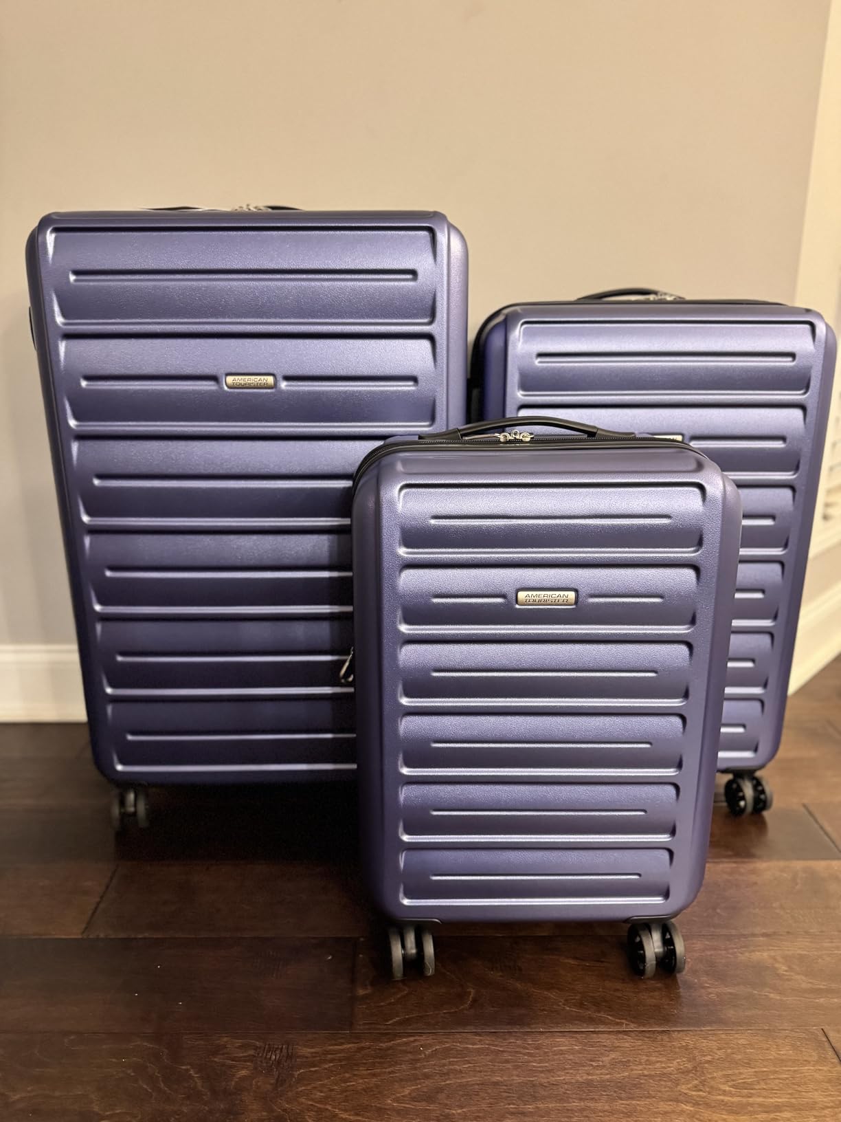 American Tourister Westridge Hardside Luggage Set with Spinner Wheels, Teal, 3PC Set (CO/M/L) customer photo 1