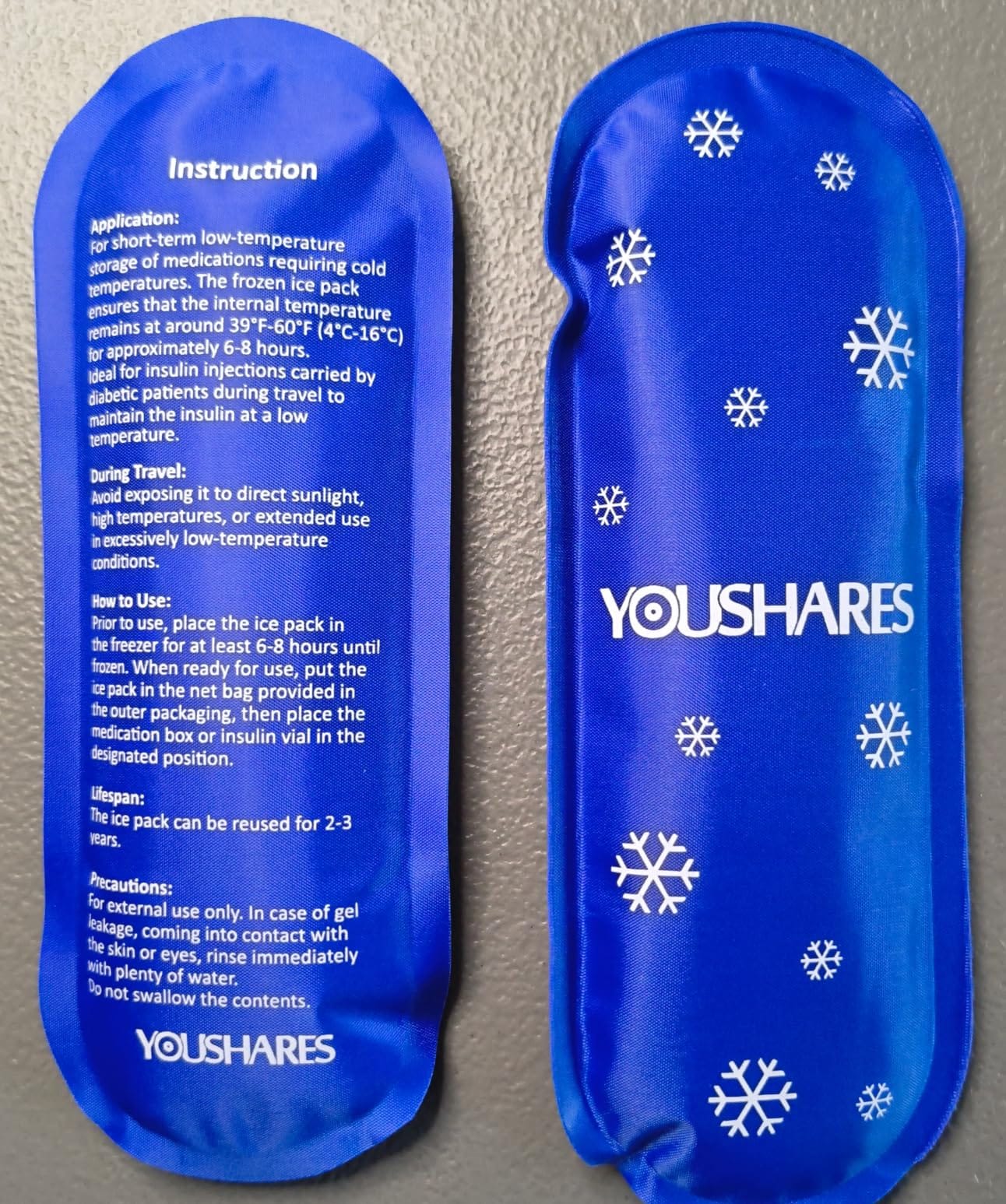 YOUSHARES Insulin Cooler Travel Case, Peptide Travel Case with Temp Display | Insulated Medicine Cooling Bag with 2 TSA Approved Ice Pack, Medication Pens Diabetic Supplies Storage for Travel & Daily Use customer photo 2
