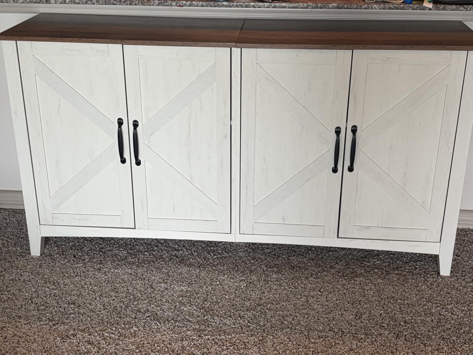 VASAGLE Buffet Cabinet, Coffee Bar, Adjustable Shelf customer photo 2
