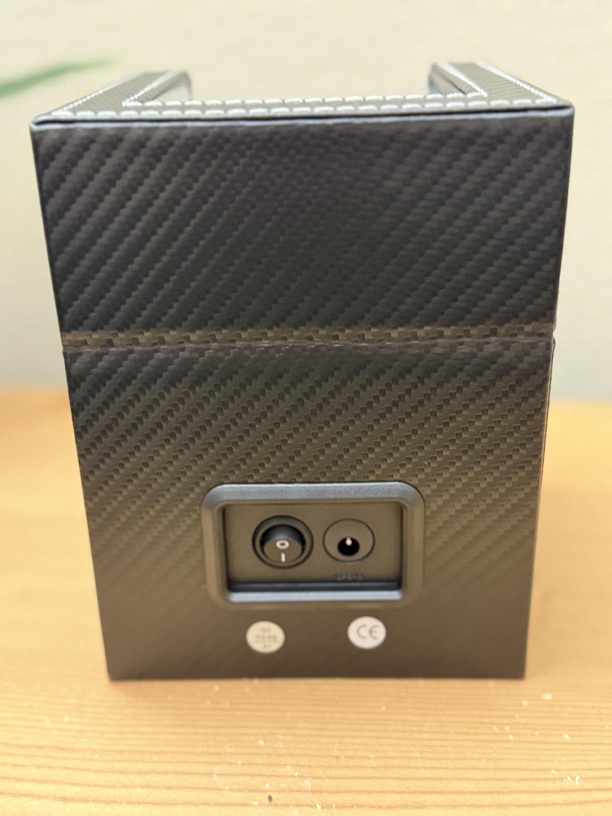 Watch Winder for Automatic Watches: Automatic Single Watch Winder Box | Japanese Quiet Motor, Anti-Magnetic Design, USB-C or Battery Power, Adjustable Pillow, Black Carbon Fiber, Gift for Men customer photo 1