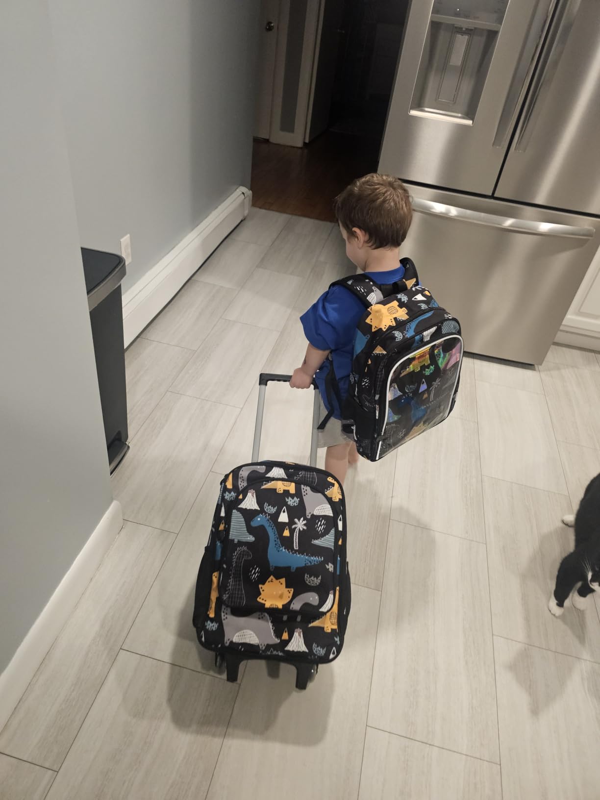 Kids Suitcase with Wheels for Girls and Boys, Rolling Carry on Luggage for Toddler Children customer photo 2