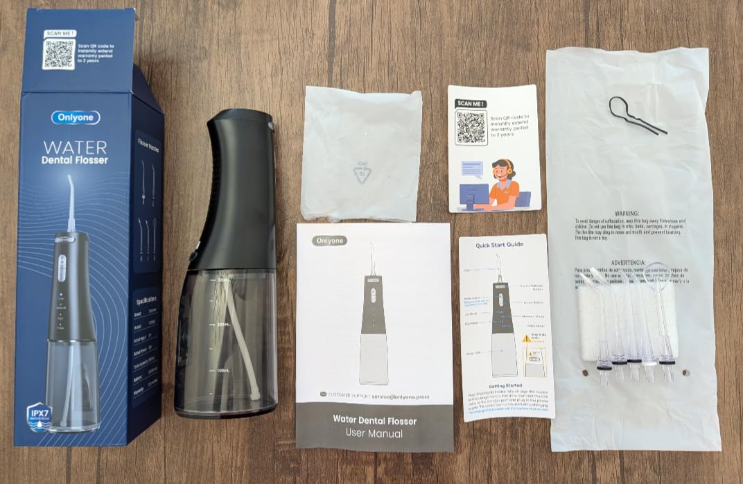 Onlyone Rechargeable Cordless Water Flosser with Adjustable Water Pressure for Daily Oral Care customer photo 2
