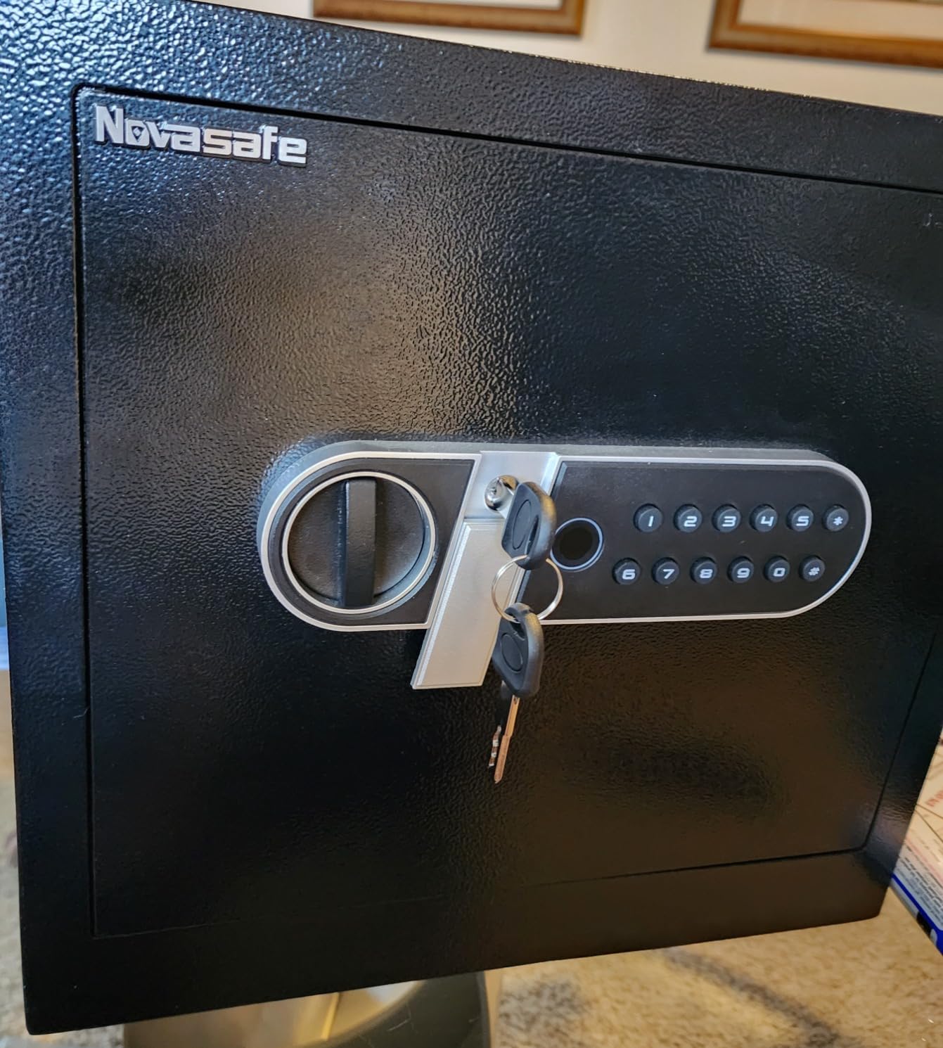 Biometric Fingerprint Safe Box, Money Safe for Cash Home Office, 2.0 CuFt | Digital Electronic Safe with Key & Fireproof Bag, Personal Cabinet Smart Safe, Security Safety Box, Dual Alarm, Alloy Steel customer photo 2
