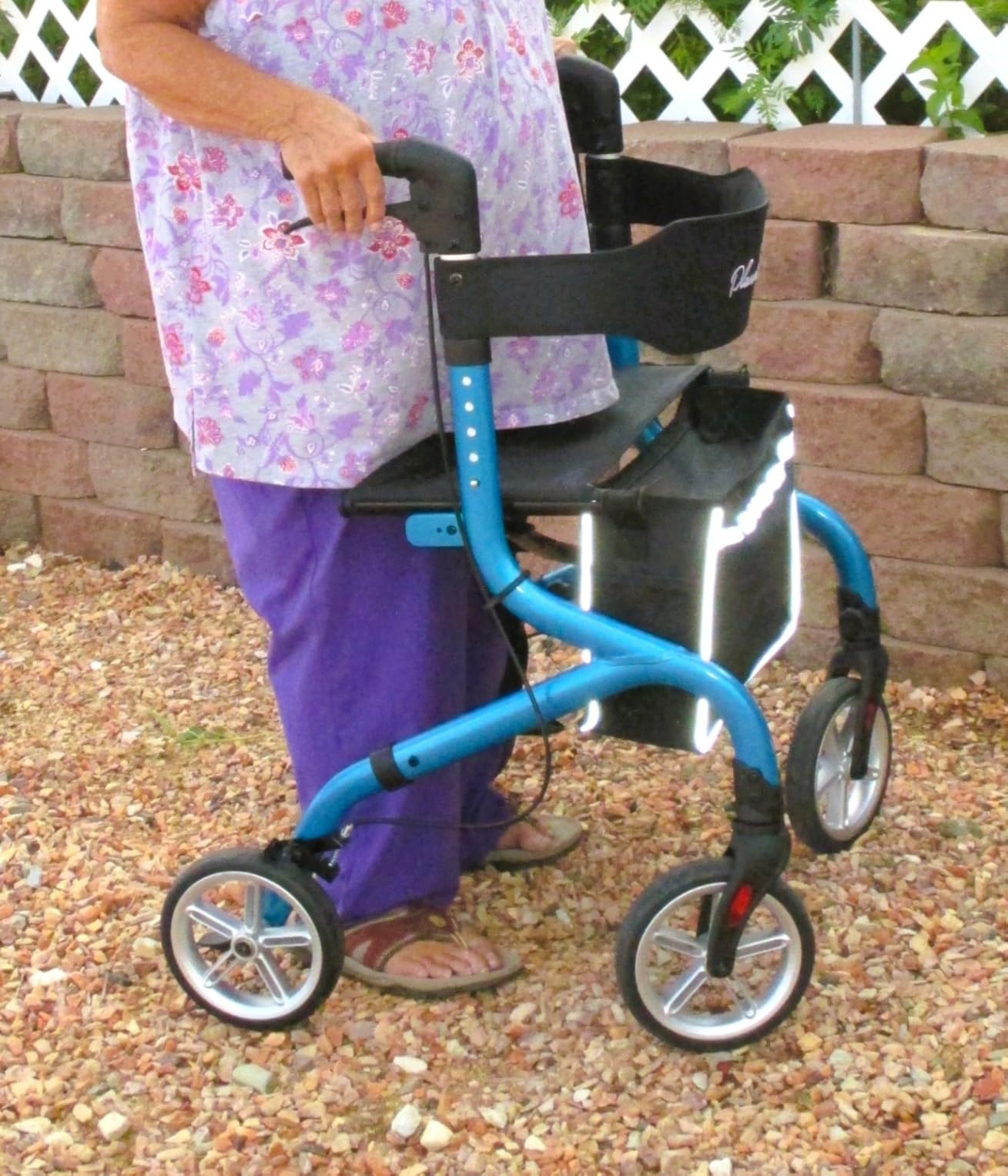 PLANET WALK Super Lightweight Rollator Walker for Seniors, Foldable Rolling Walker with Seat and 8