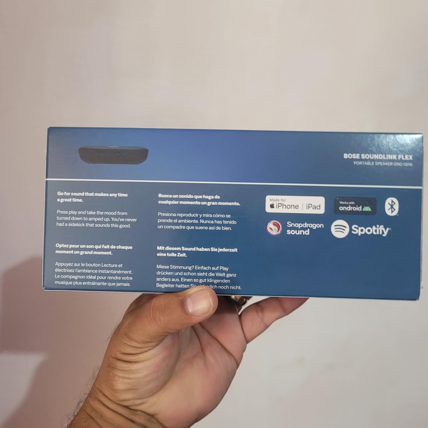 Bose SoundLink Flex Bluetooth Speaker (2nd Gen) - Portable Outdoor Speaker, Blue Dusk customer photo 1