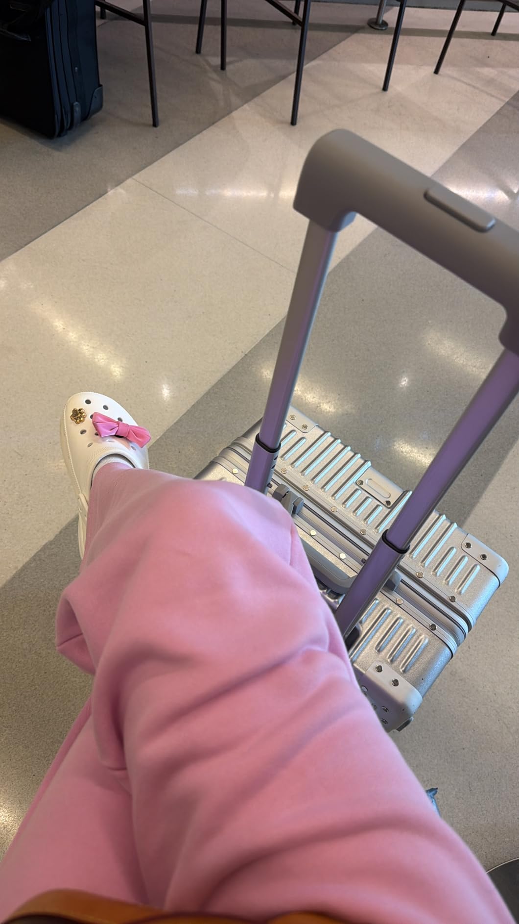HotWay Zipperless Suitcase with Aluminum Frame, Checked In 24 Inch, Silver customer photo 2
