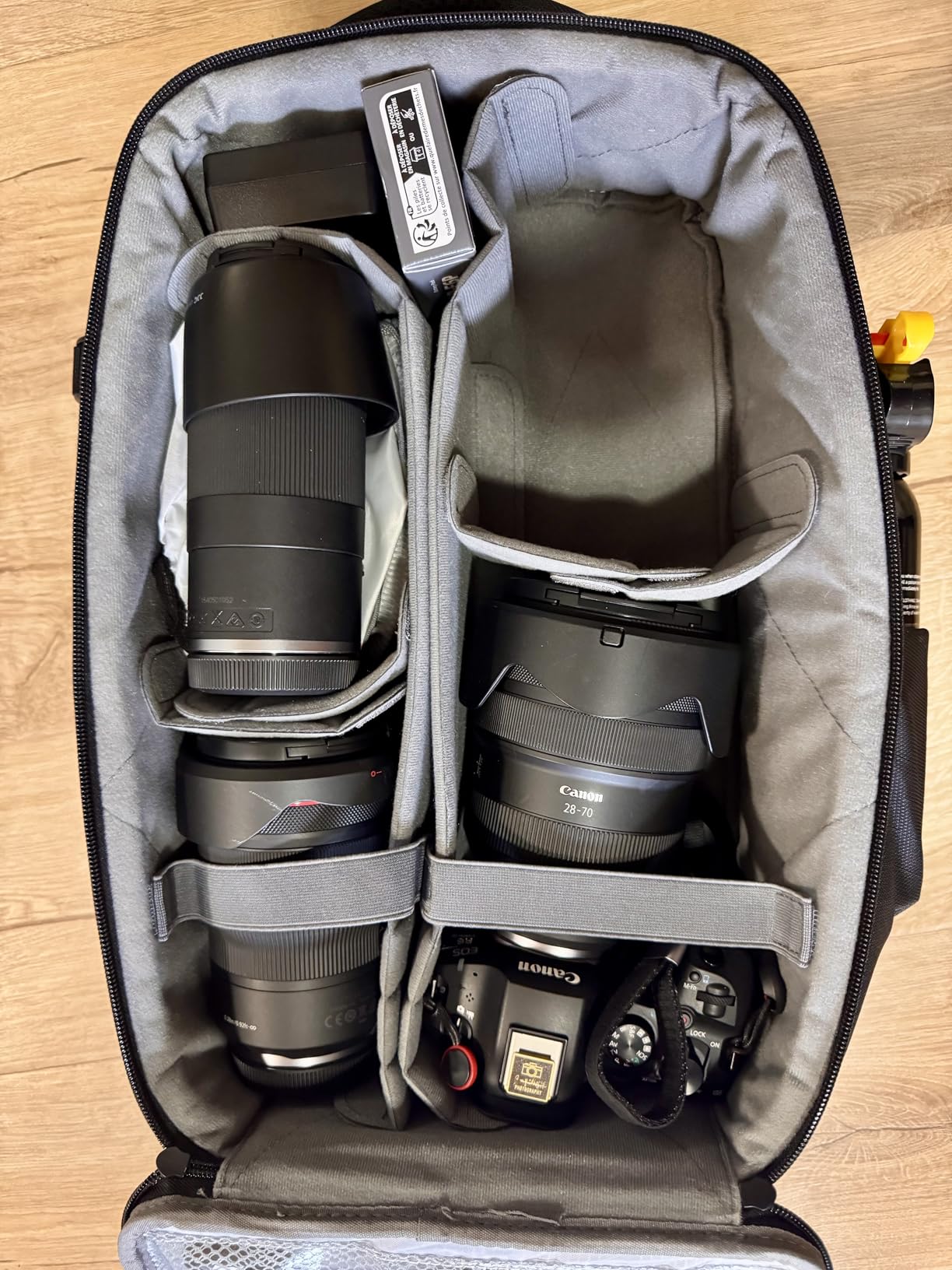 K&F CONCEPT Camera Backpack,Hardshell Photography DSLR Camera Bag with 15-15.6 Inch Laptop Compartment Hard Shell Camera Case Compatible with Canon/Nikon/Sony/DJI Mavic Drone customer photo 2