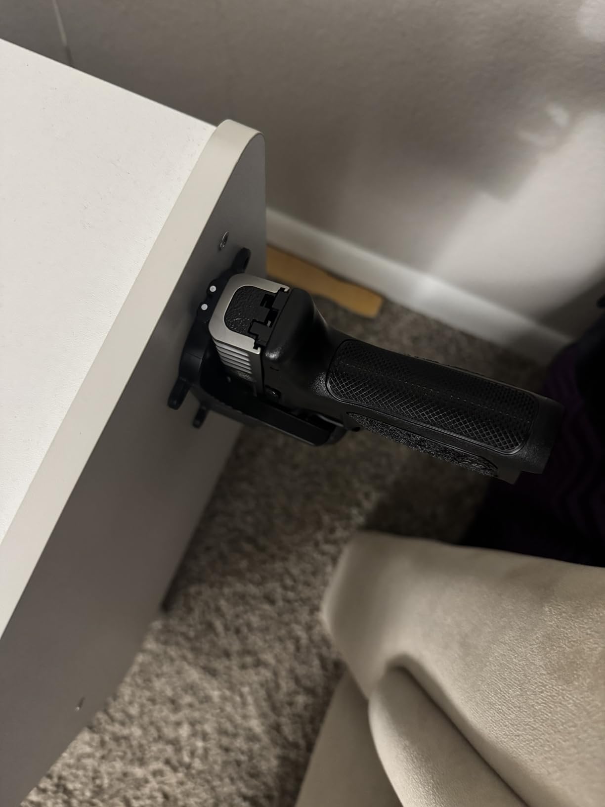 Adoreal Magnetic Gun Mount, Hole Free Gun Holster for Vehicle Home or Office, Side Magazine Magnetic Suction Concealed Gun Magnet for Pistol in Wall, Desk customer photo 1