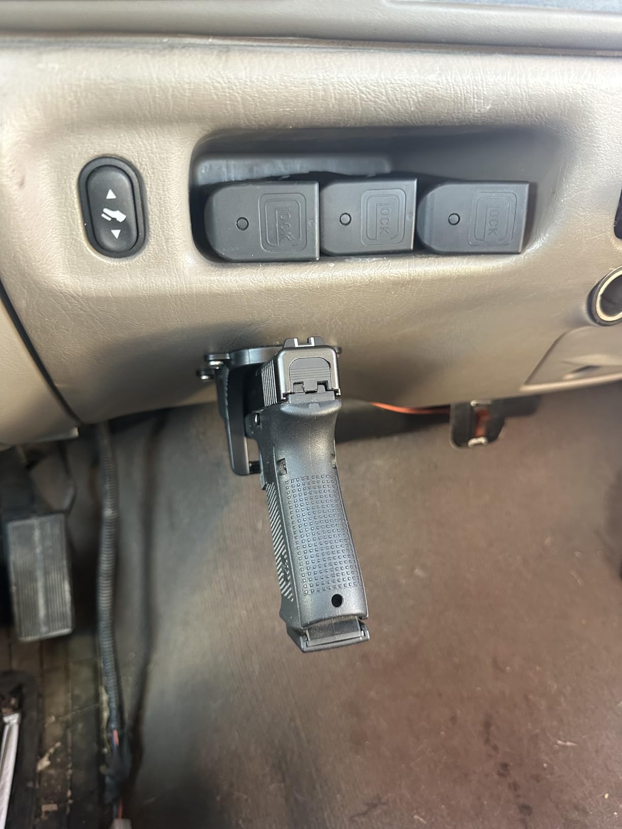 Adoreal Magnetic Gun Mount, Hole Free Gun Holster for Vehicle Home or Office, Side Magazine Magnetic Suction Concealed Gun Magnet for Pistol in Wall, Desk customer photo 2