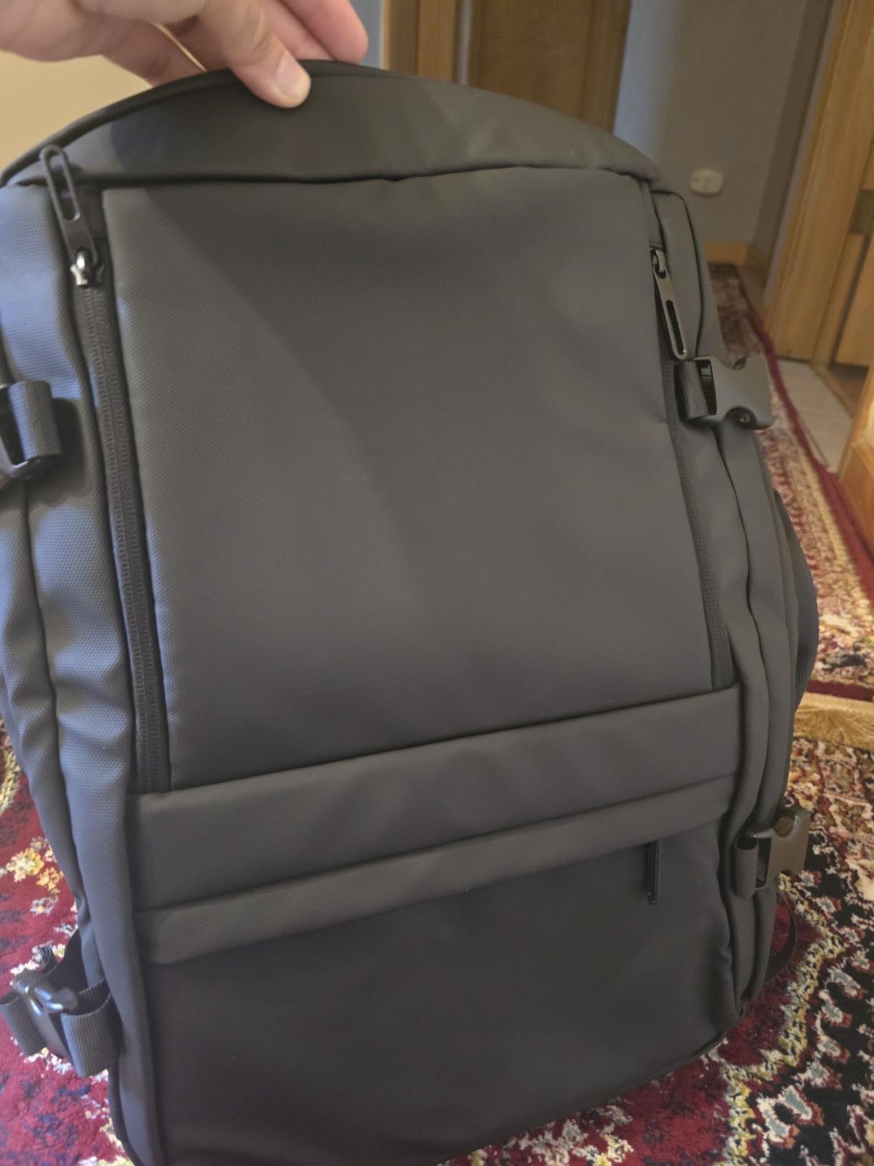 Rcrirth Carry On Travel Backpack Flight Approved for Men Women, Black | Expandable, Business Weekender Bag, 40L, Suitcase Backpack Luggage customer photo 1