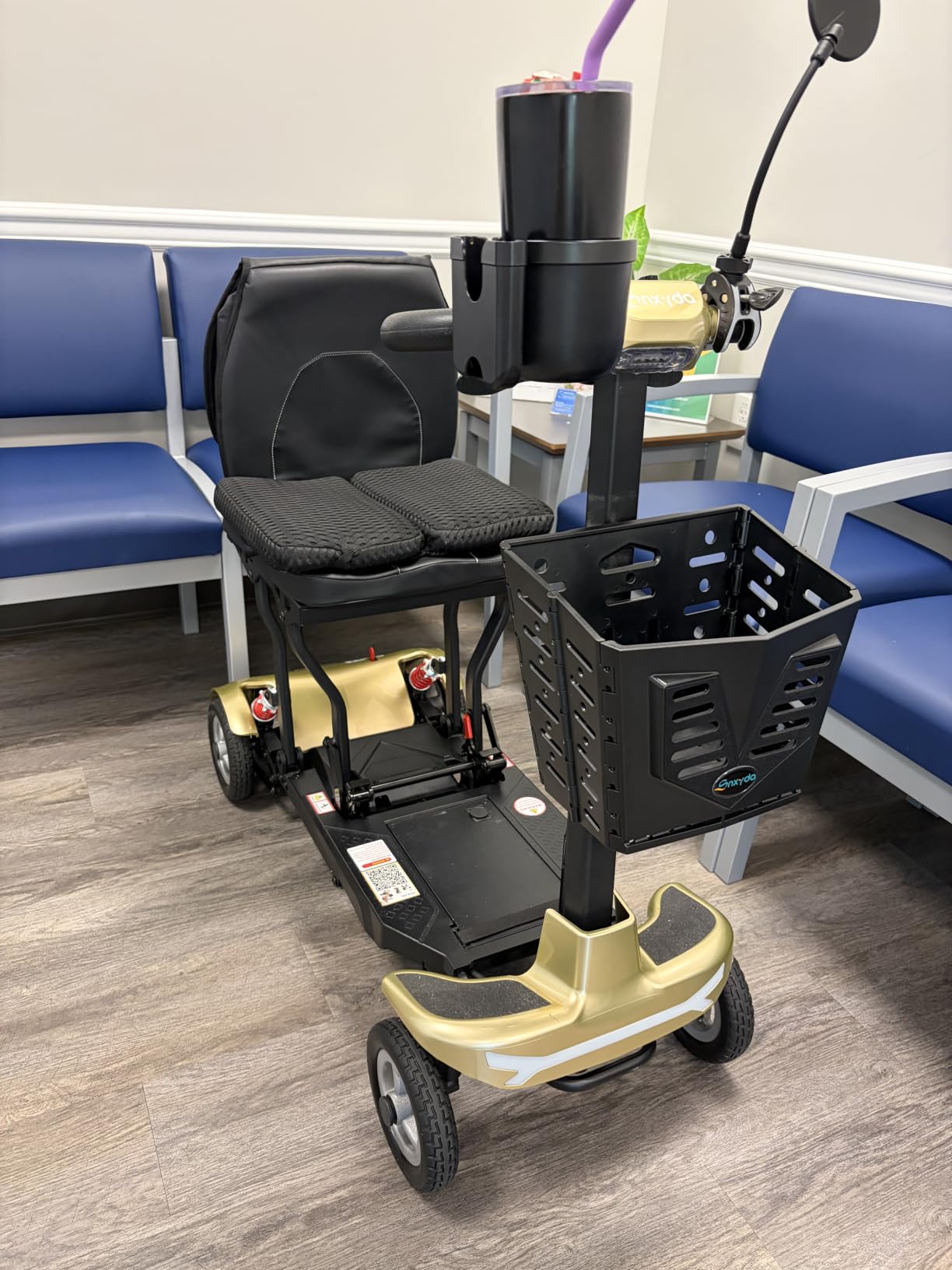 4-Wheel Folding Mobility Scooter for Seniors & Adults, 37.5 lbs, Airport and Cruise Approved customer photo 1