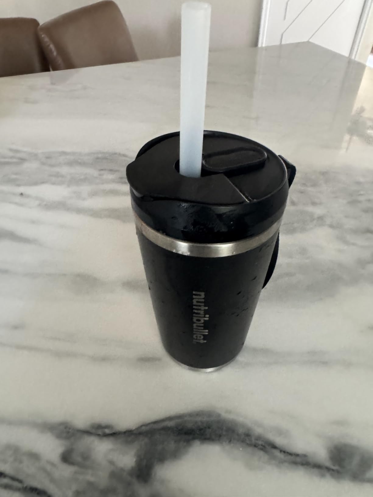 nutribullet Flip Portable Blender with Insulated Cup, Cordless, Black, NBPB50350AK customer photo 2