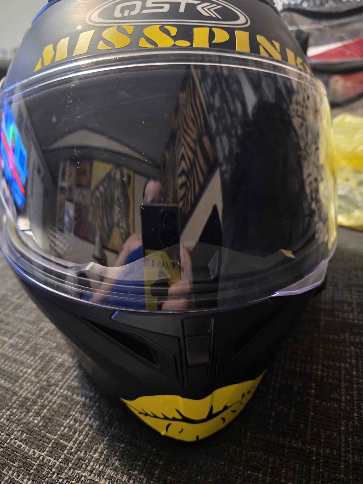 Bluetooth Motorcycle Helmet,Modular Motorcycle Helmet with Bluetooth,DOT Approved Dual Visor Full Face Flip up Bluetooth Integrated Motorcycle Helmets for Adults Men Women customer photo 1