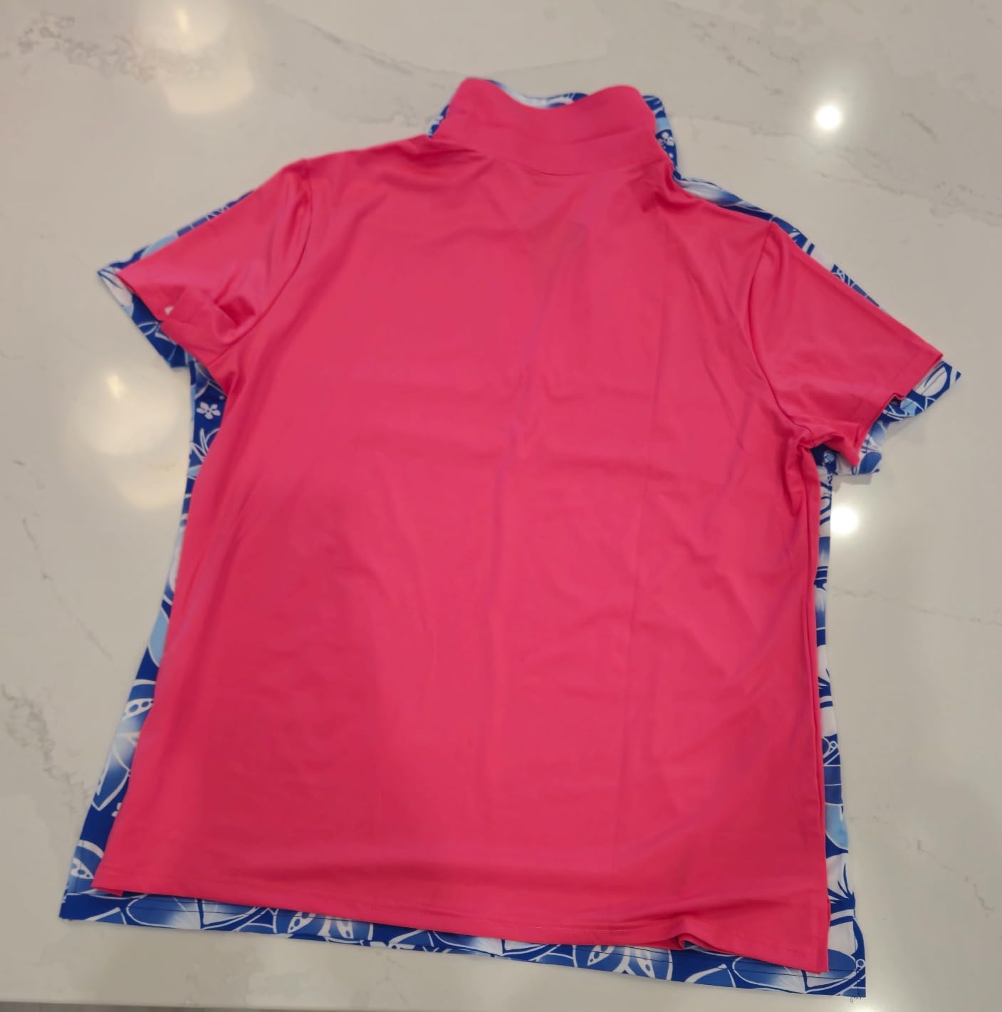 Cucuchy Womens V Neck Golf Polo Shirts Moisture Wicking Sports Workout Tops customer photo 2