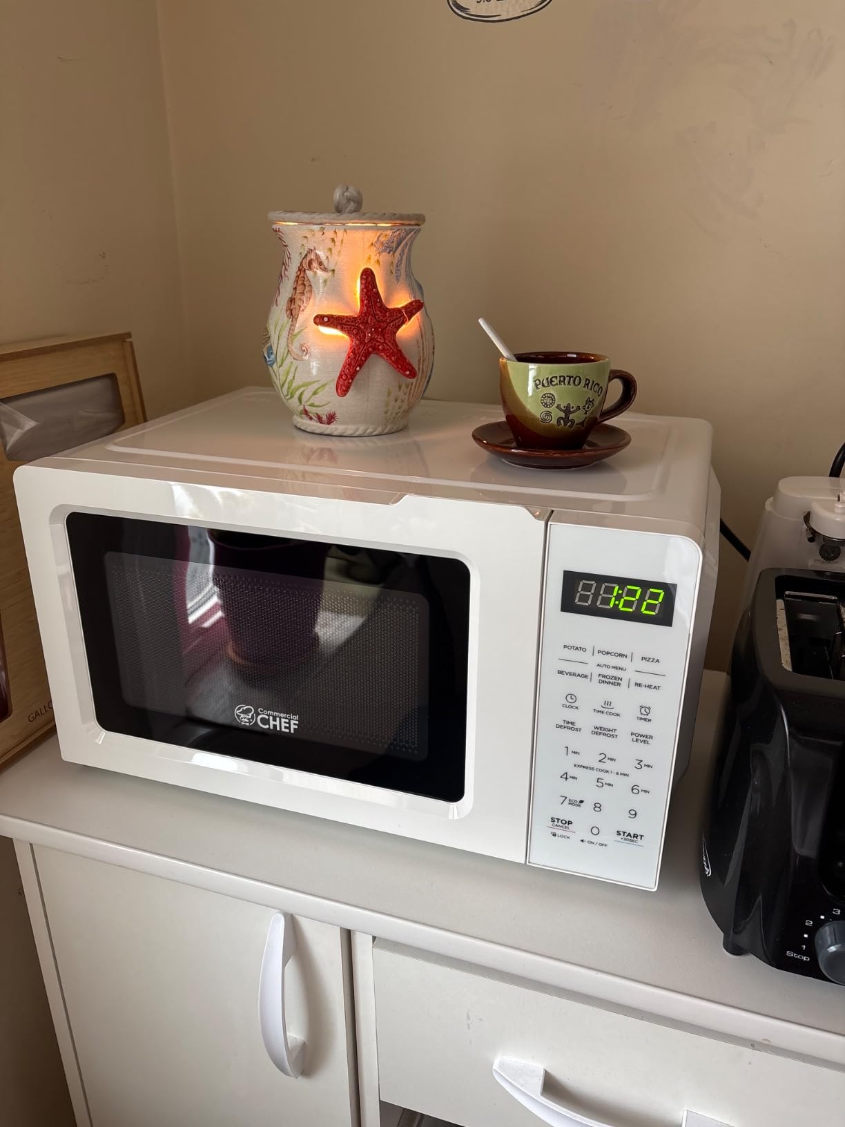 Commercial Chef 5-in-1 Countertop Microwave Air Fryer Combo, CHMF9BG, Black | 0.9 Cu. Ft. Capacity, Microwave Air Fryer Convection Oven Bake and Roast, 900W, 10.6