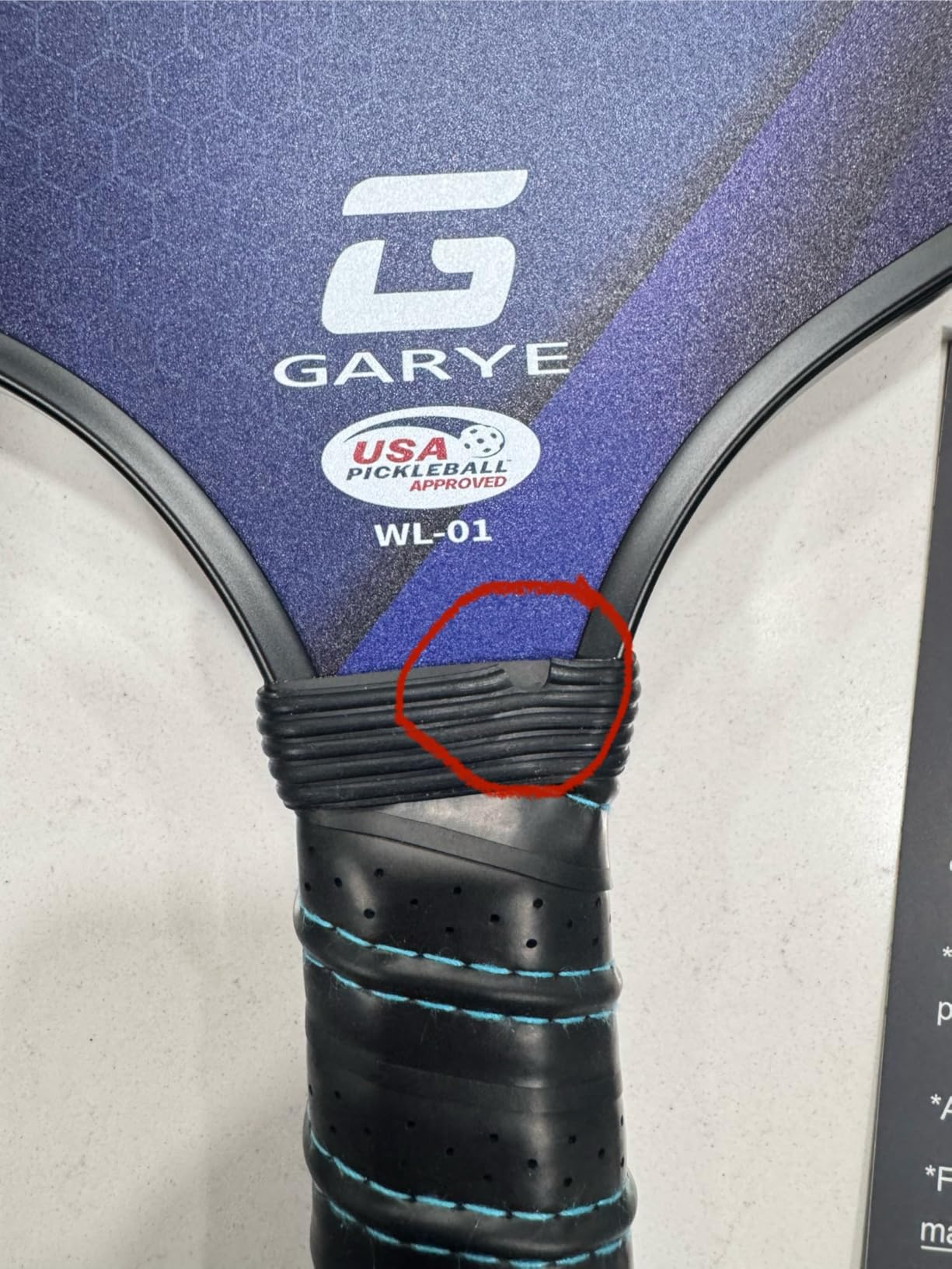 GARYE Pickleball Paddles Set of 4, Carbon Fiber Pickle Ball Paddle, USAPA Approved Lightweight Rackets 4 Pack for Adults and Teenagers, Includes 6 Balls, 1 Bag, and 4 Grip Tapes customer photo 1