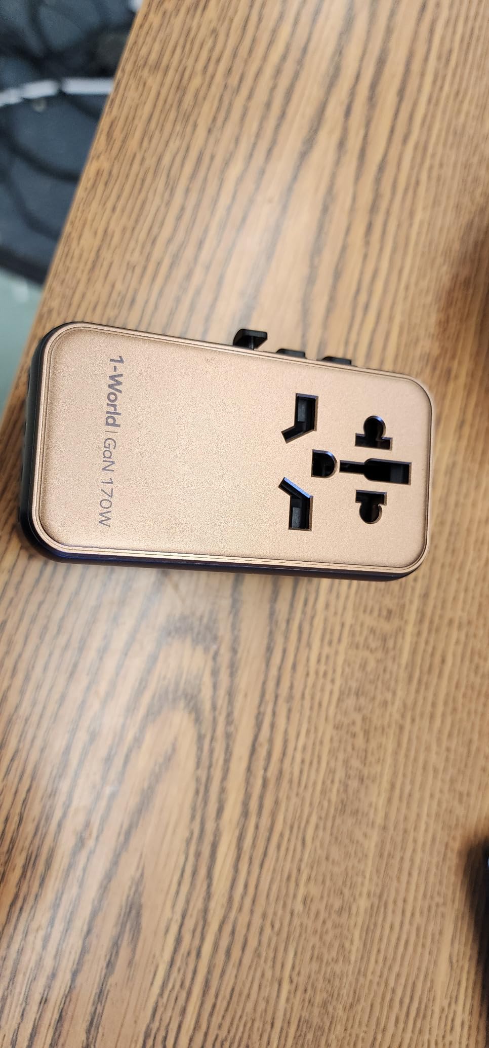 MOMAX Universal Travel Adapter Worldwide 170W GaN, 3 USB-C PD & 1 USB-A QC International Power Adapter for Laptop Fast Charging, European Travel Plug Adapter for UK/US/AUS/JP customer photo 1