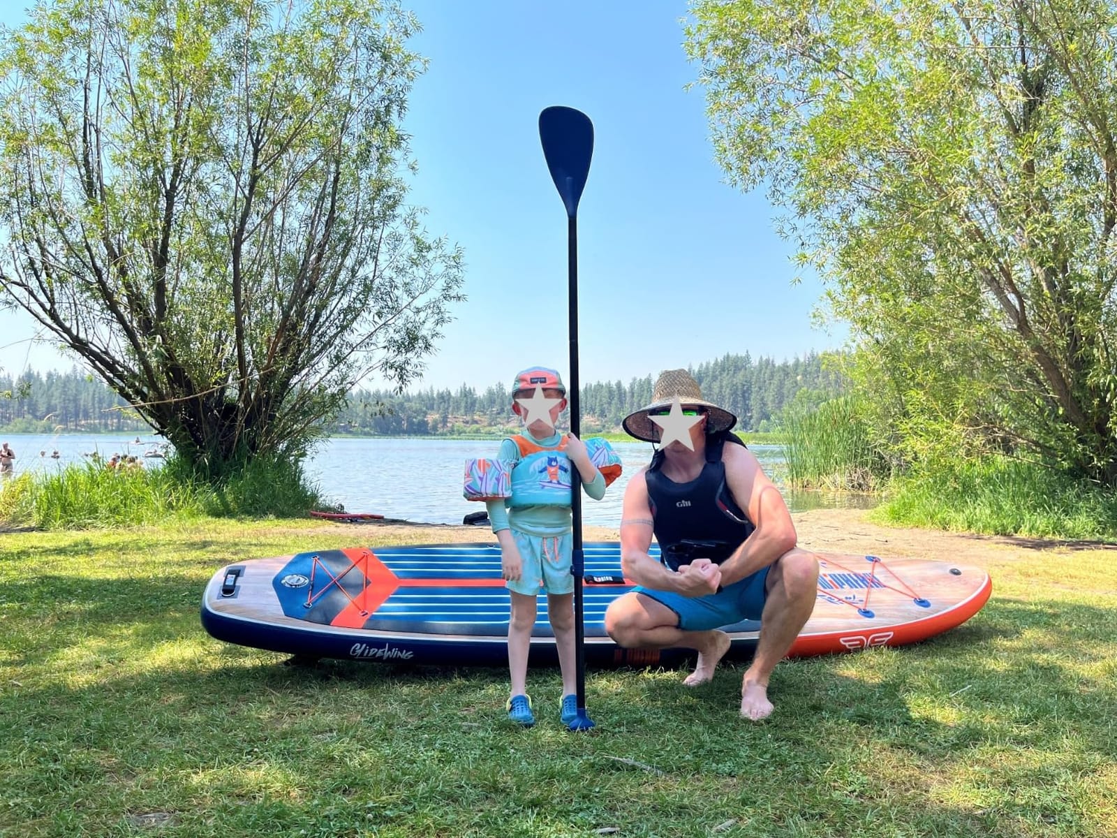 Niphean (Extra Large) Inflatable Paddle Board, SUP for 2+1 People/Family | 500lbs Capacity Paddle Boards for Adults with Complete SUP Accessories, StabilTrac Fin Non-Slip Paddleboard customer photo 1