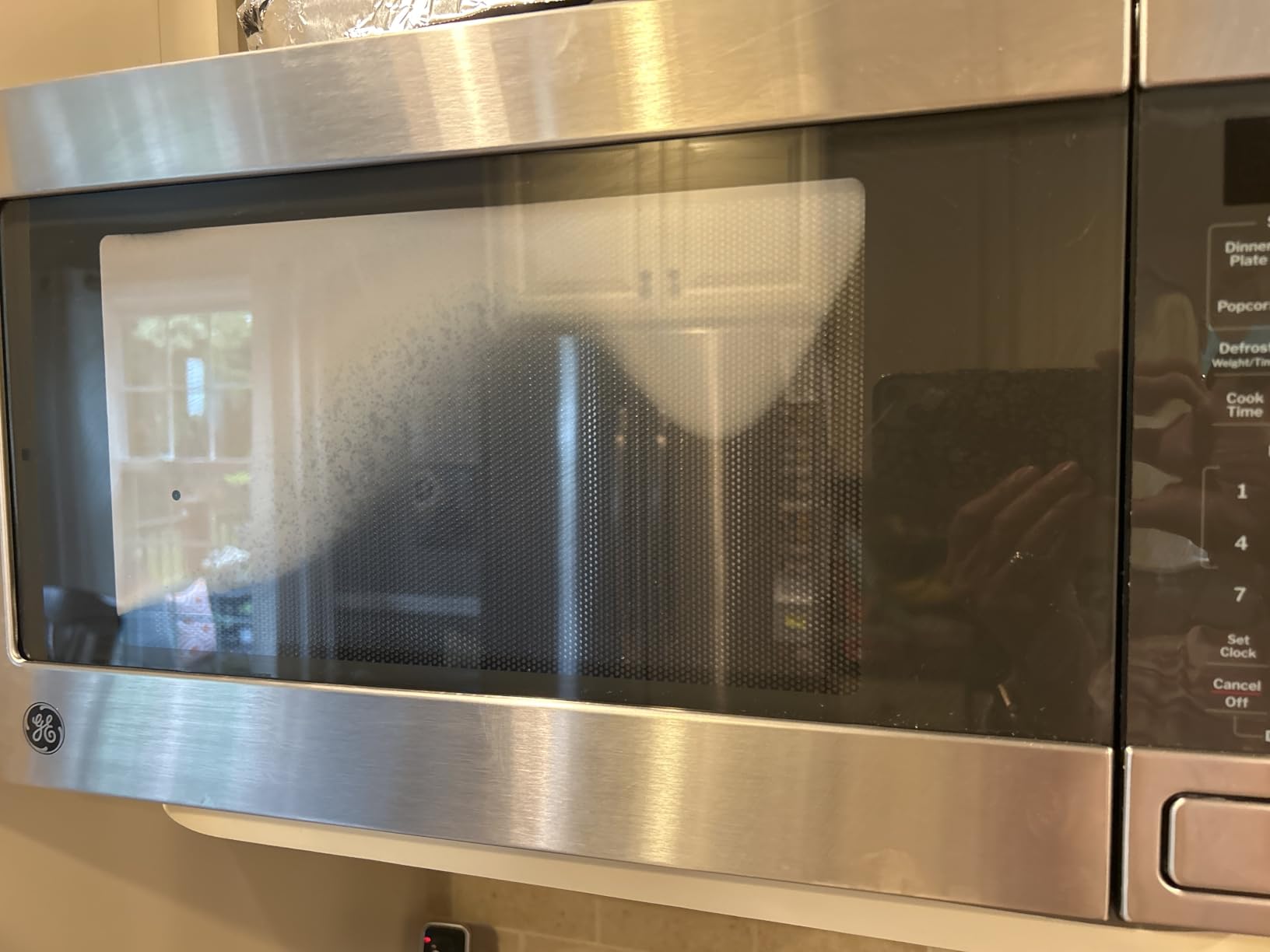GE Countertop Microwave Oven, 1150 Watt, 1.6 Cu. Ft., Stainless Steel | 8 Convenience Cook Settings, One-Touch Controls, Child Lock Technology, Glass Turntable, for Kitchen, Dorm, Office, Apartment customer photo 2