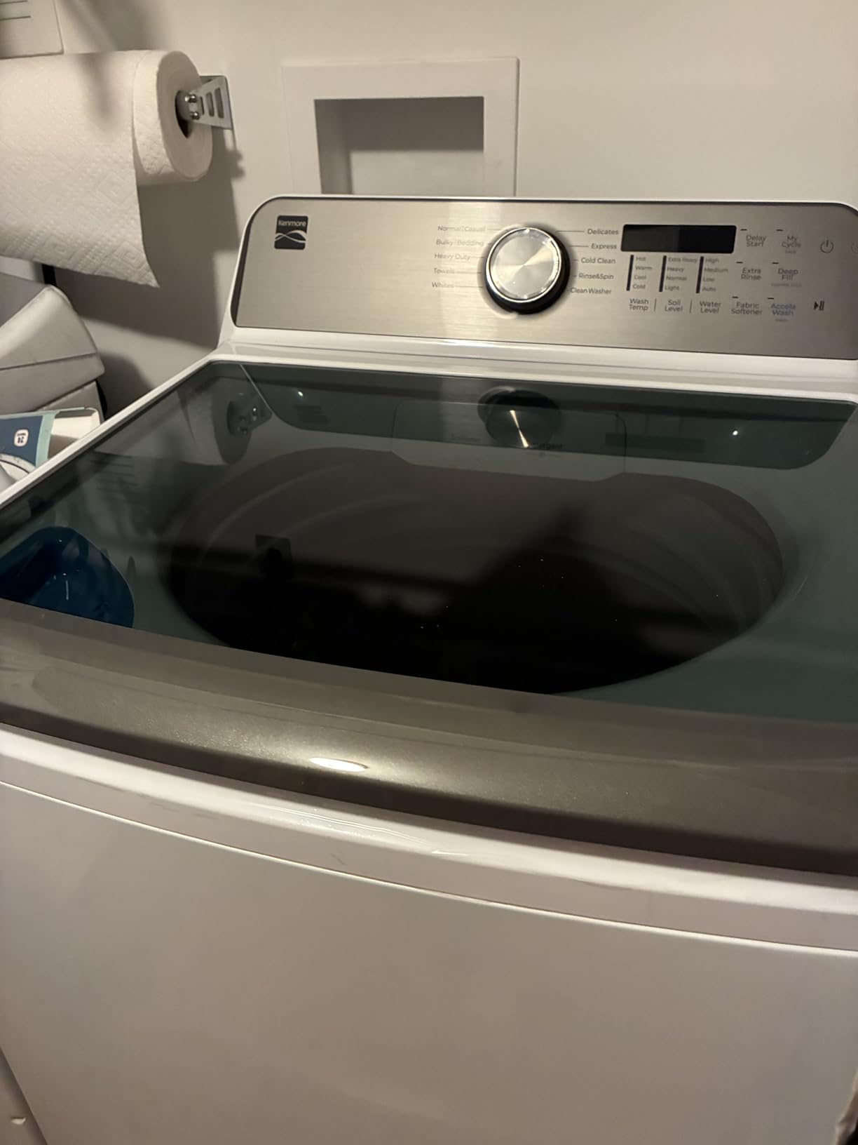 Kenmore 4.5 cu. ft. Top Load Washer with Triple Action Impeller - White customer photo 2