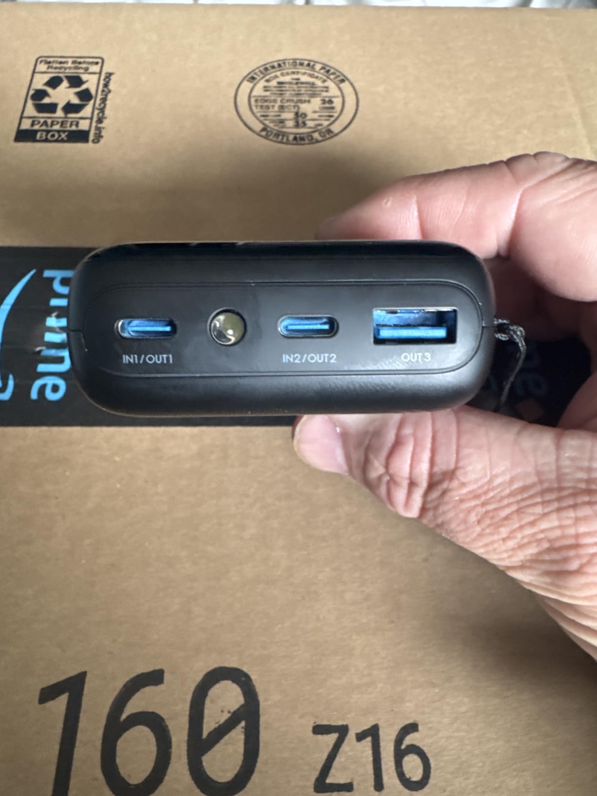 INIU Portable Charger, Smallest 20000mAh 22.5W Fast Charging Power Bank | USB-C Cable, Flight-Safe, Travel Essentials, Flashlight, Battery Pack for iPhone 17 Samsung Xiaomi Google, Mini Size, Blue customer photo 1