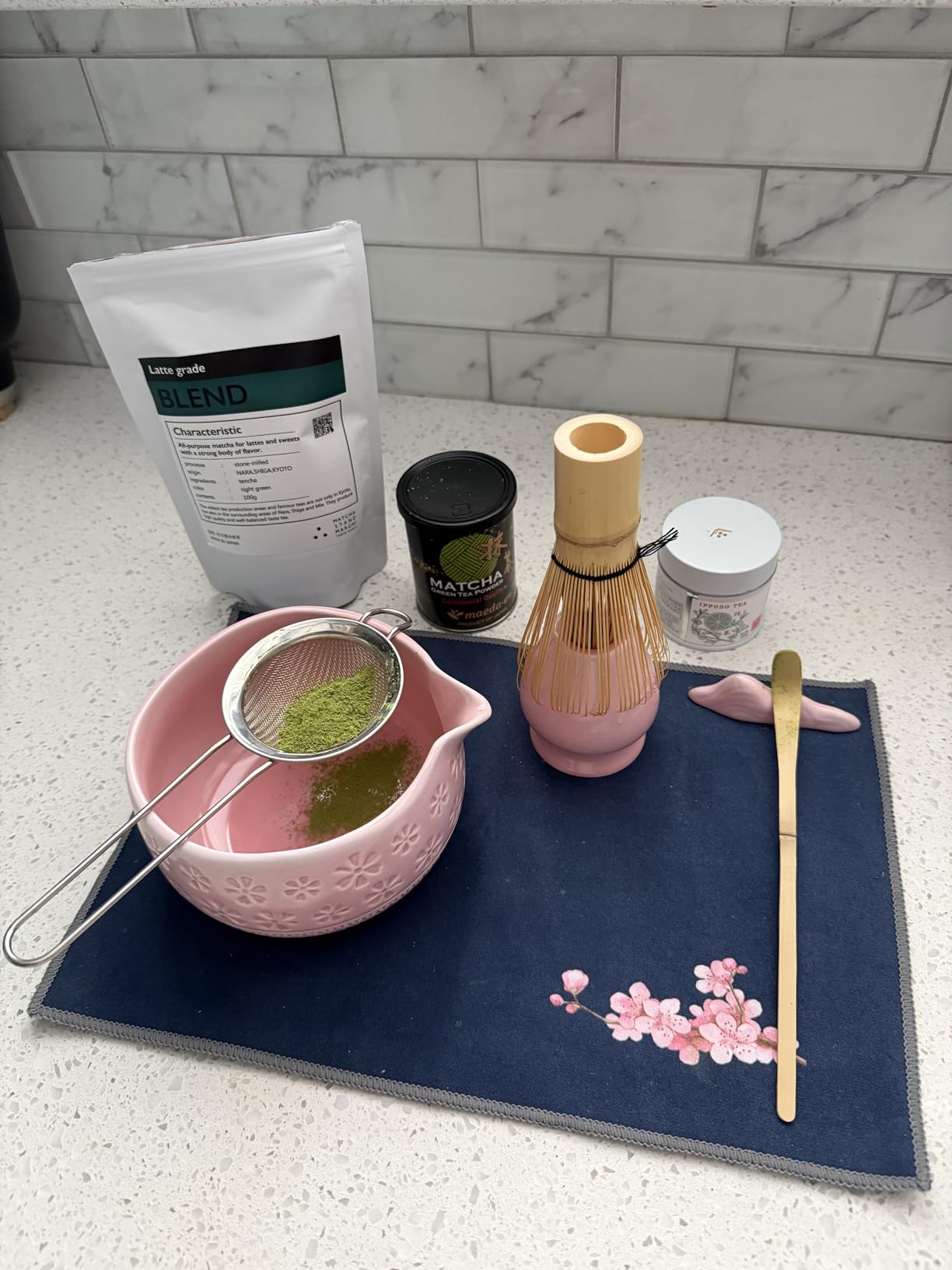 Buucup Matcha Whisk Set, Ceramic Matcha Kit Set with Bowl & Tools, Green customer photo 1
