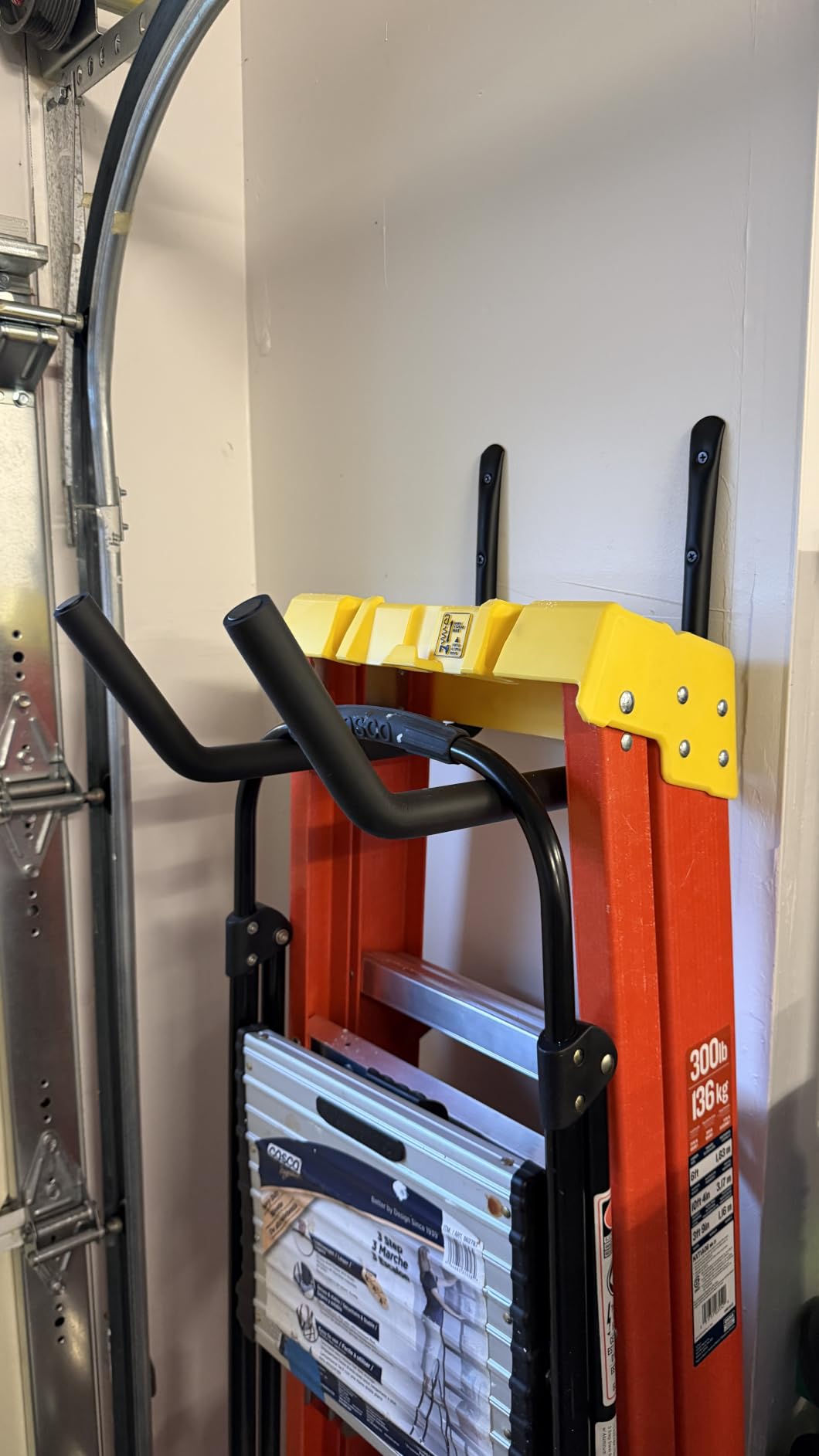 niffgaff Heavy Duty Garage Storage Hooks - 120 LB Capacity Wall Mounted Rack for Kayaks, Ladders, and Bikes customer photo 1