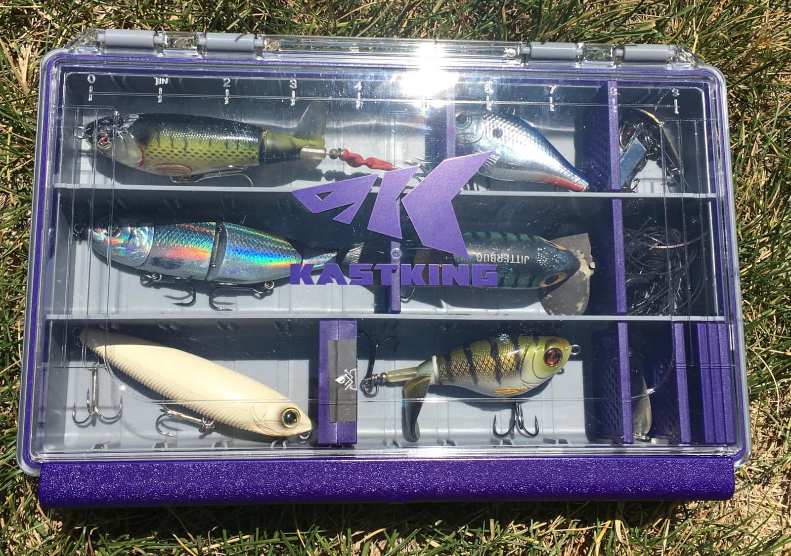 KastKing HyperSeal Waterproof Tackle Box, 3600 2 Packs, Black | Tackle Tray Storage Fishing Gear, Tackle Box Organizer, DIY Dividers, One-Hand Open and Close customer photo 2
