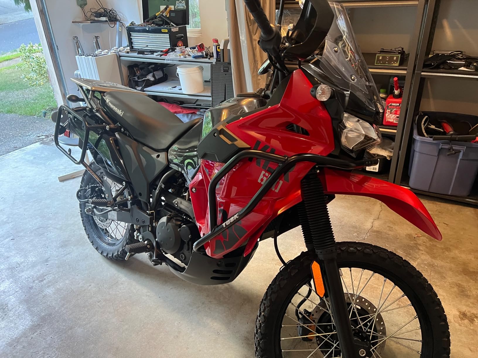 TUSK Tusk Crash Bars for 3rd Gen Kawasaki KLR650 - Upper Engine Guards with Oil Filter customer photo 2