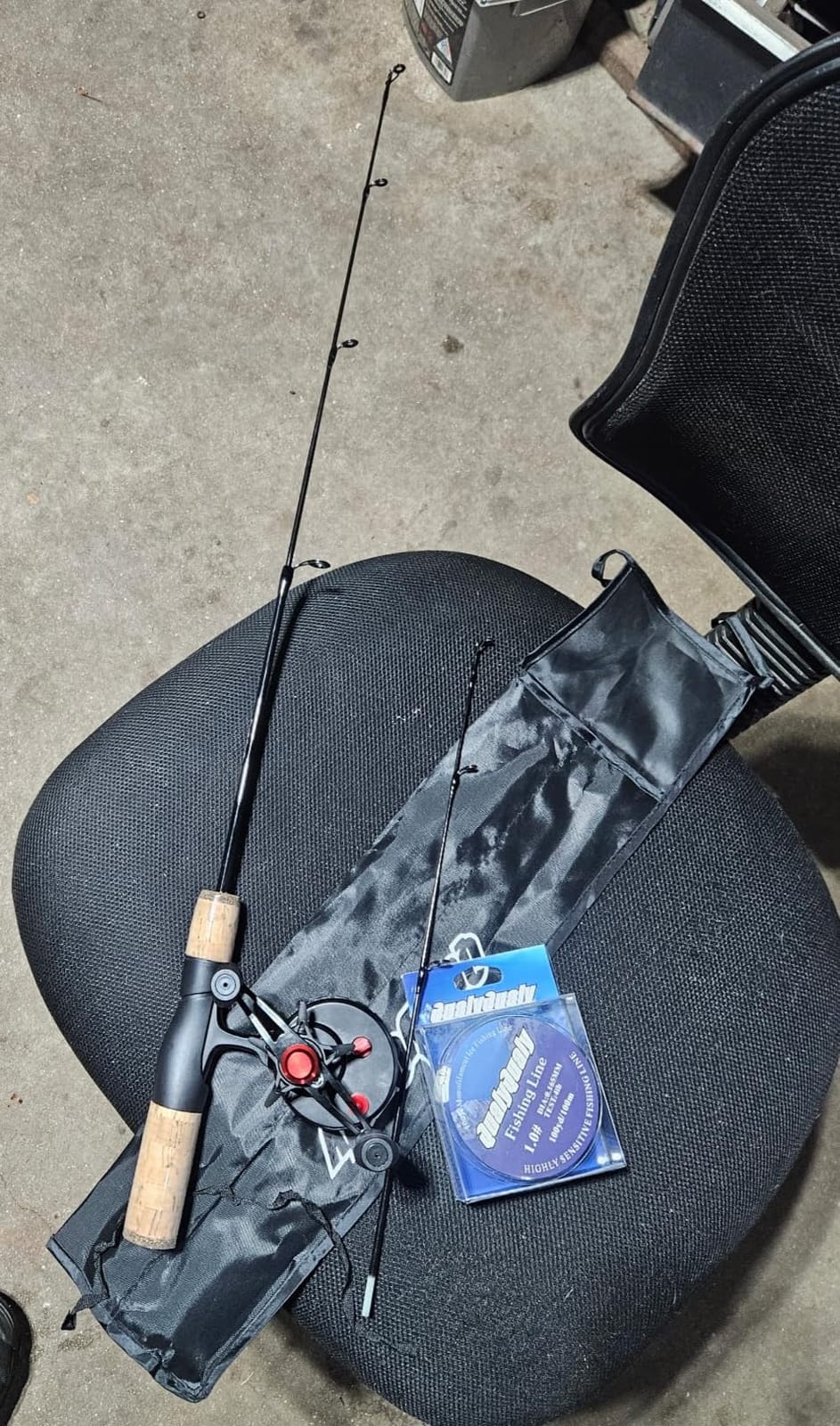 QualyQualy Ice Fishing Rod and Reel Combo 24-28 inch M/ML Inline Ice Fishing Combos 2 Different Tips for Walleye Perch Panfish Fishing Lover Gift customer photo 2