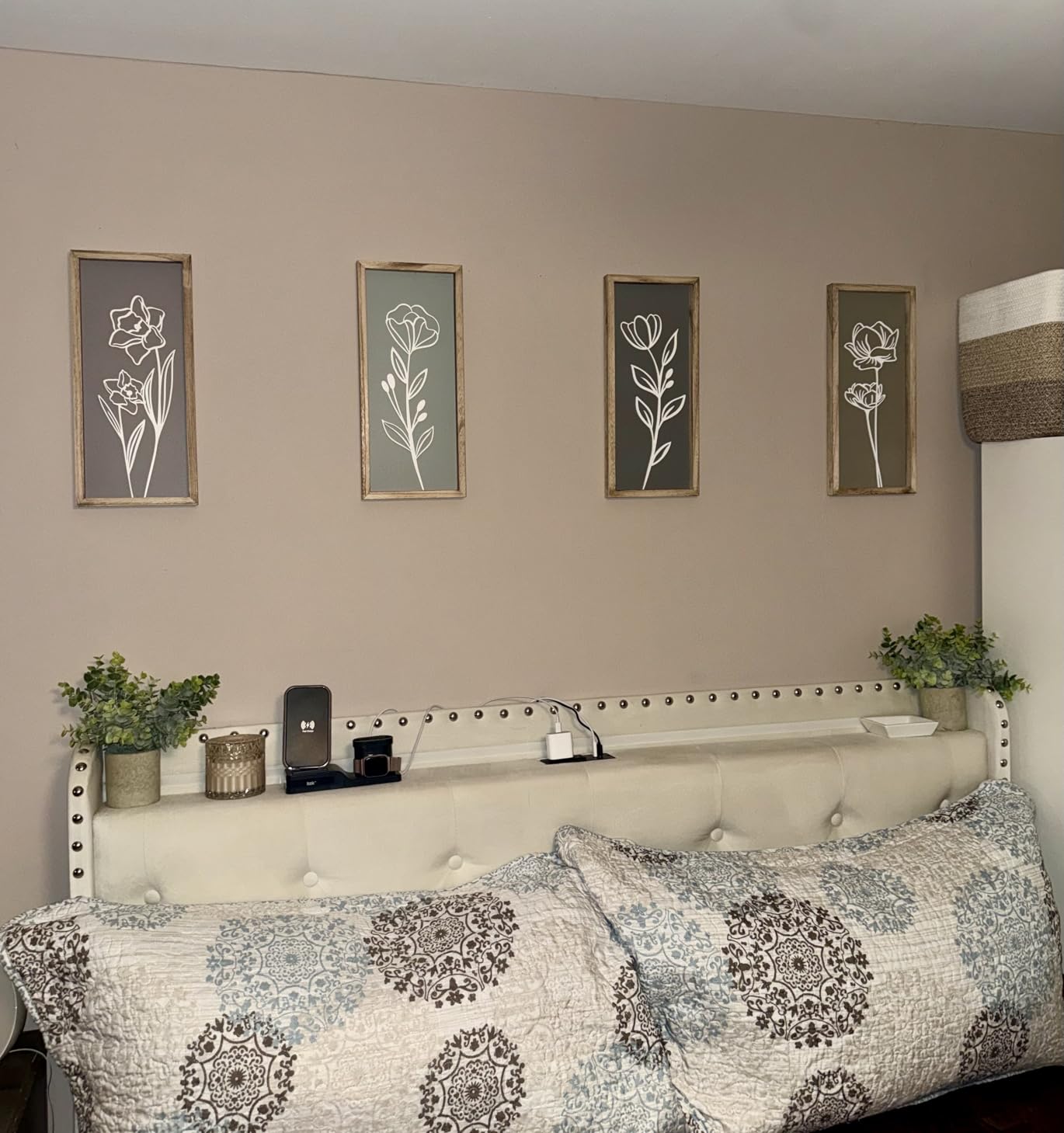 Tide and Tales 3d Framed Wall Art, Set of 4, Floral Boho Wall Decor customer photo 1