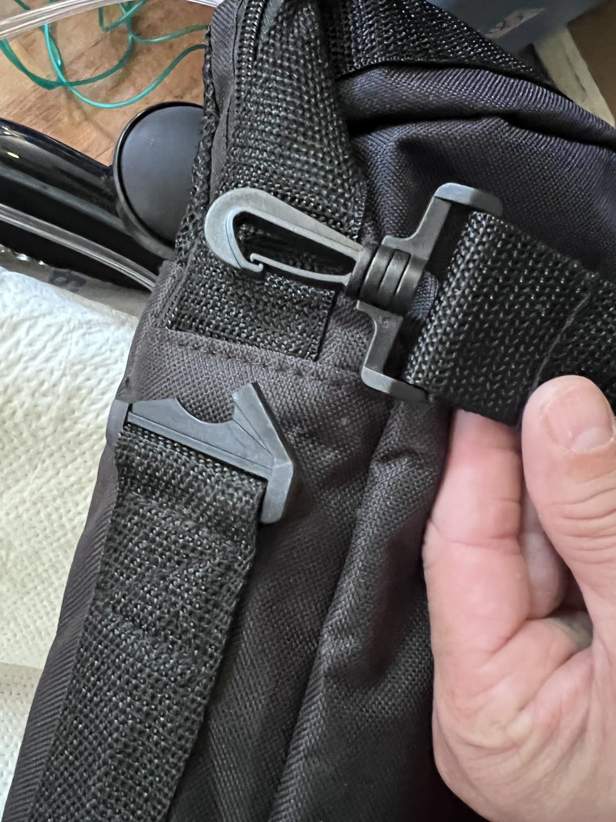 Portable Oxygen Tank Shoulder Bag for Travel, Storage, and Carry - Fit for A, B(M6), C(M9), D, M2, ML6, M7 Oxygen Cylinders, Durable Oxford Material, Mesh Viewing Window customer photo 1