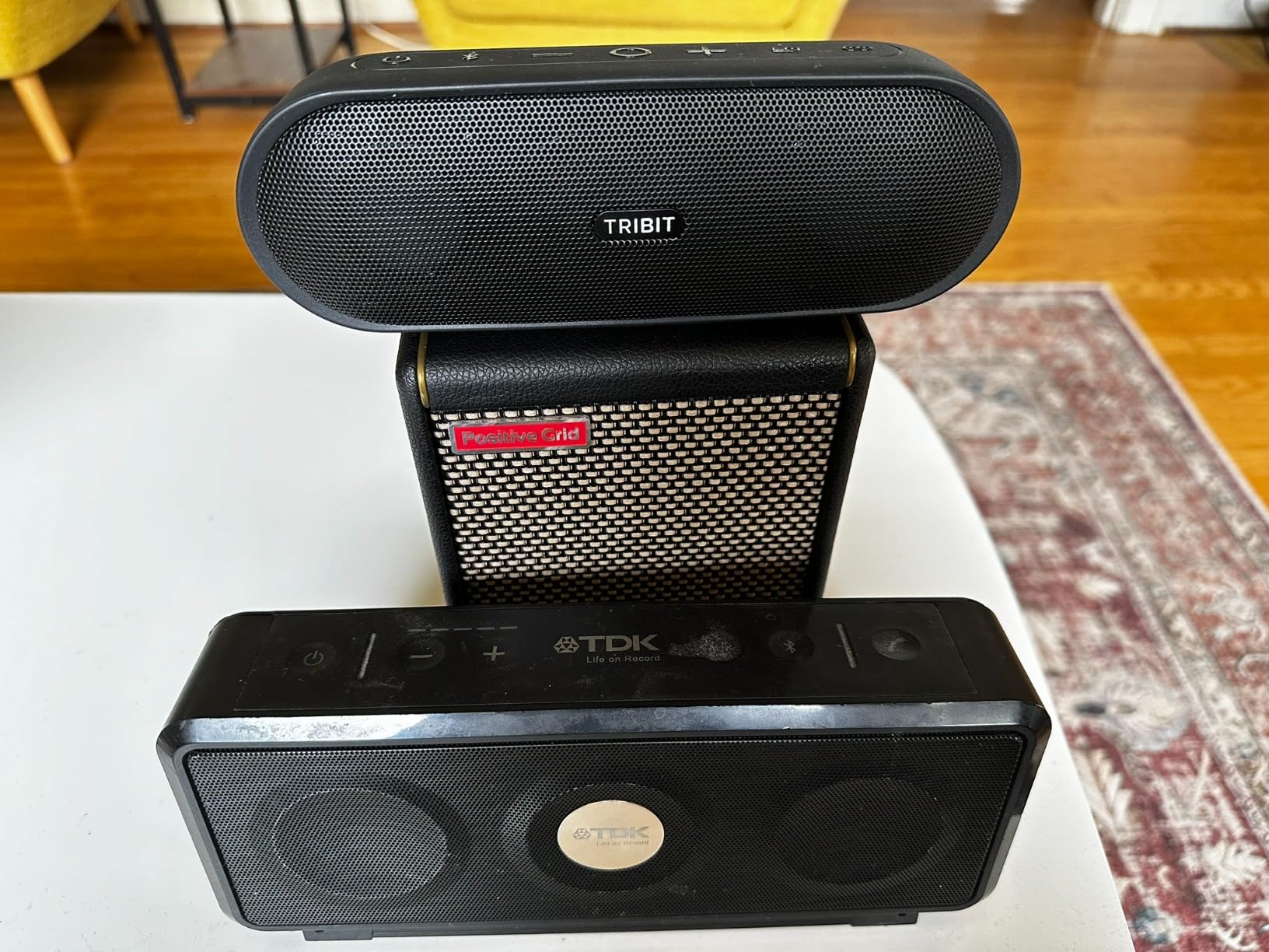 Positive Grid Spark MINI Vai 10W Portable Smart Amp, Designed by Steve Vai | Exclusive Mandala grille, burgundy tolex, 100k+ tones, smart app customer photo 2