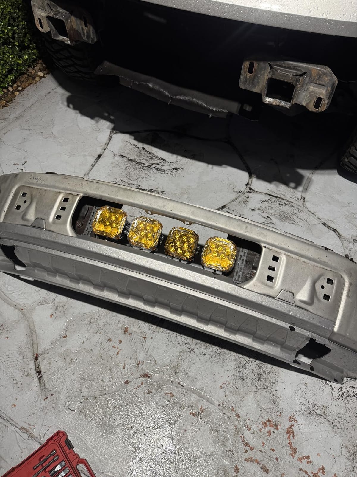 Auxbeam 4'' 128W LED Pods Spot Off-Road Ditch Lights, Cube-Z Series Light | Pod Lights with DRL Turn Signal & Amber Covers, Cube LED Light Pods, 112W 12800LM Offroad Lights, 4inch Pod Lights for trucks customer photo 2